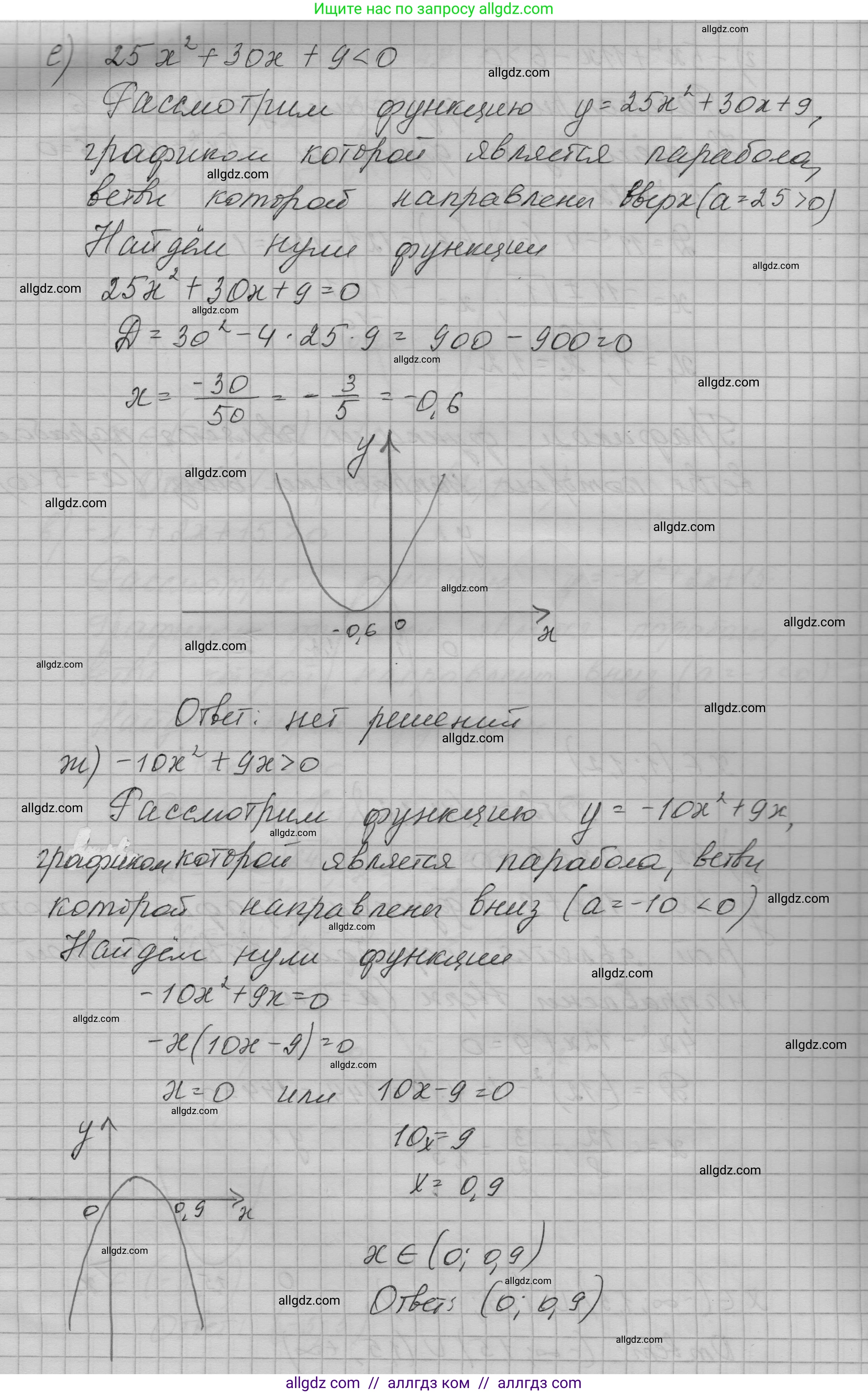 Алгебра, 9 класс Учебник, авторы: Макарычев Юрий Николаевич, Миндюк Нора Григорьевна, Нешков Константин Иванович, Суворова Светлана Борисовна, издательство Просвещение, Москва, 2023, белого цвета, страница 90, номер 264, Решение 1 (продолжение 4)