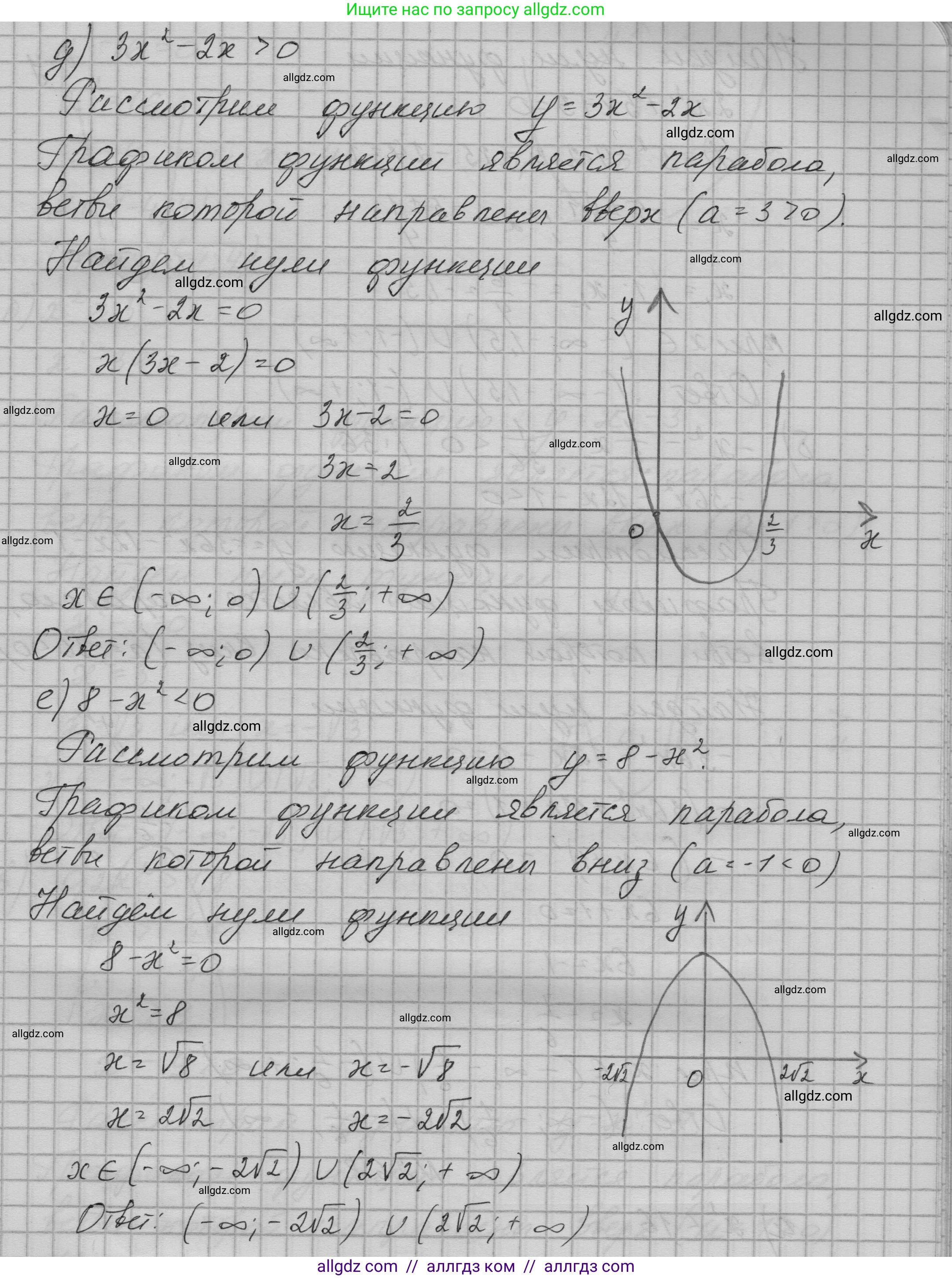 Алгебра, 9 класс Учебник, авторы: Макарычев Юрий Николаевич, Миндюк Нора Григорьевна, Нешков Константин Иванович, Суворова Светлана Борисовна, издательство Просвещение, Москва, 2023, белого цвета, страница 91, номер 266, Решение 1 (продолжение 3)