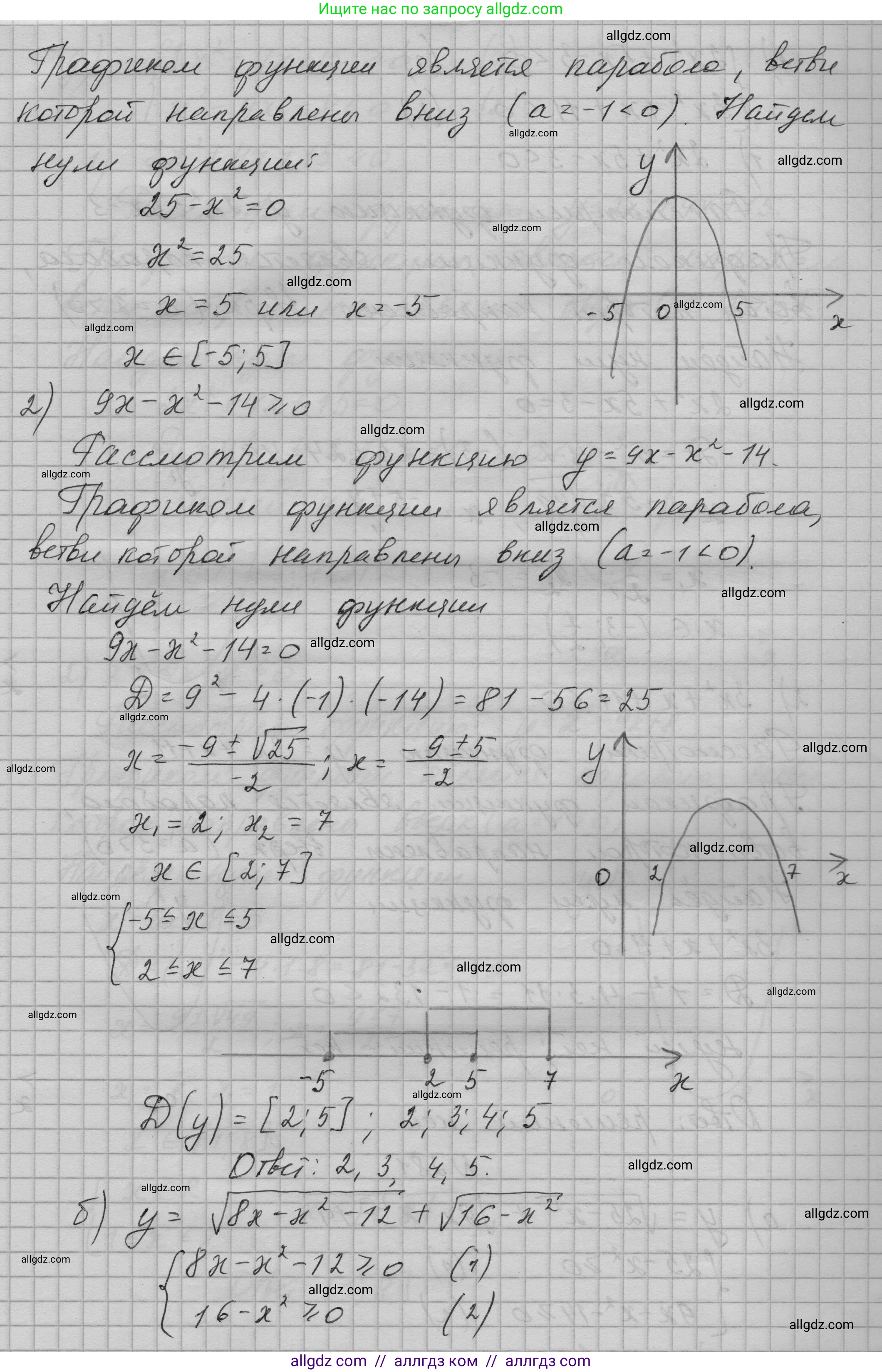 Алгебра, 9 класс Учебник, авторы: Макарычев Юрий Николаевич, Миндюк Нора Григорьевна, Нешков Константин Иванович, Суворова Светлана Борисовна, издательство Просвещение, Москва, 2023, белого цвета, страница 92, номер 281, Решение 1 (продолжение 2)