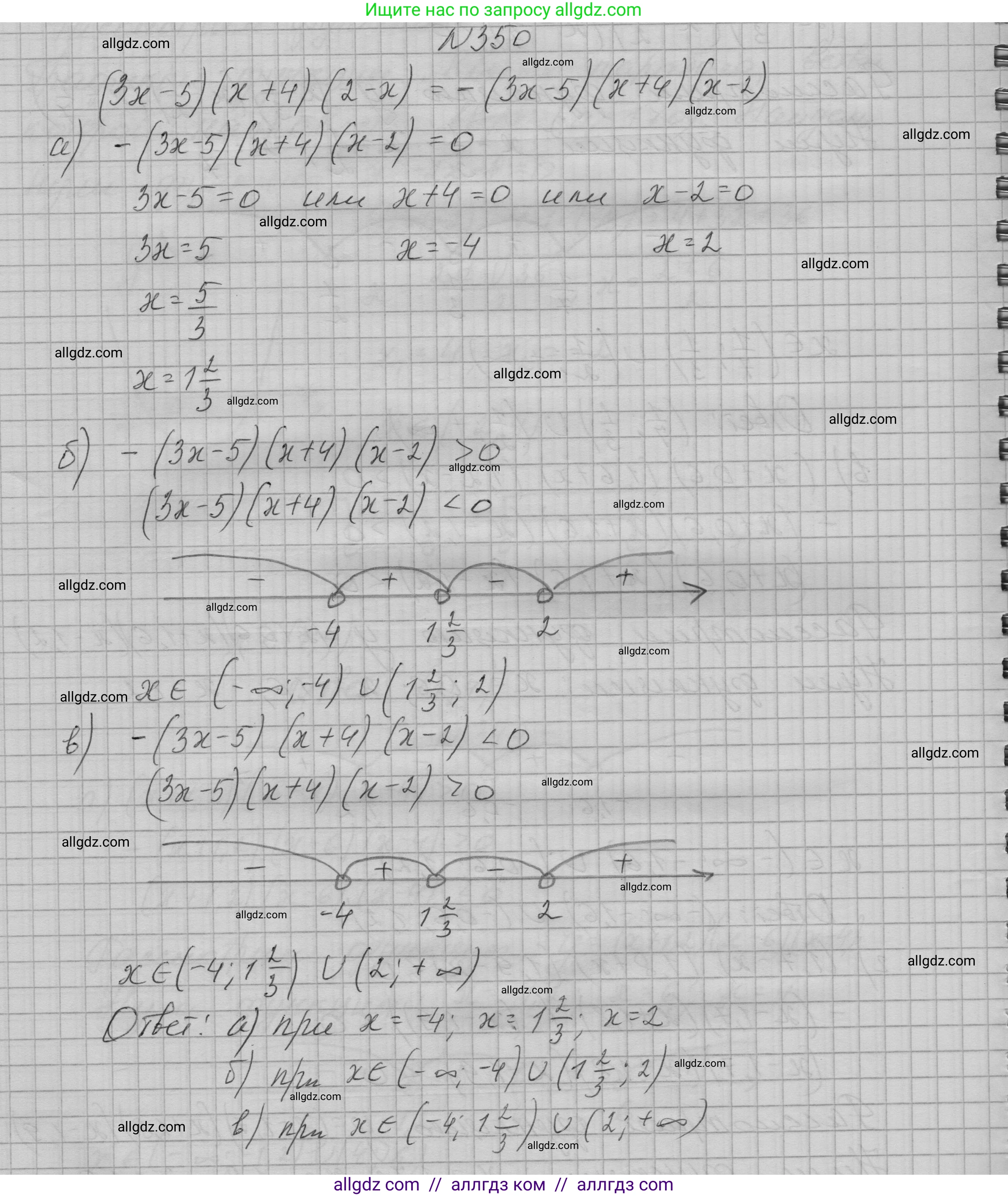 Алгебра, 9 класс Учебник, авторы: Макарычев Юрий Николаевич, Миндюк Нора Григорьевна, Нешков Константин Иванович, Суворова Светлана Борисовна, издательство Просвещение, Москва, 2023, белого цвета, страница 108, номер 350, Решение 1