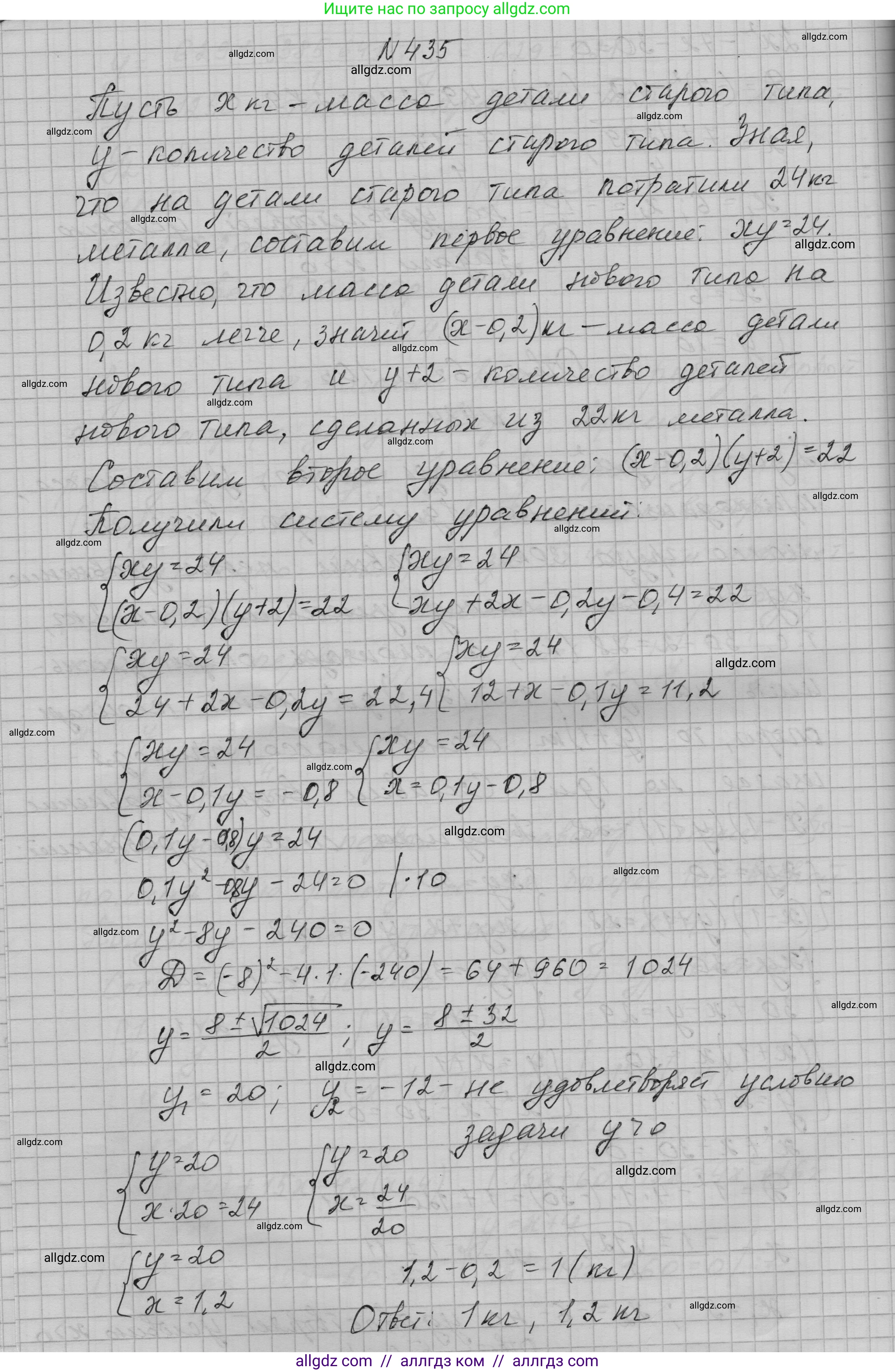Алгебра, 9 класс Учебник, авторы: Макарычев Юрий Николаевич, Миндюк Нора Григорьевна, Нешков Константин Иванович, Суворова Светлана Борисовна, издательство Просвещение, Москва, 2023, белого цвета, страница 128, номер 435, Решение 1