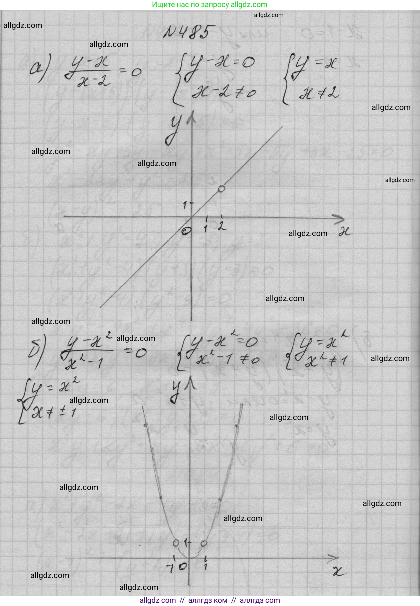 Алгебра, 9 класс Учебник, авторы: Макарычев Юрий Николаевич, Миндюк Нора Григорьевна, Нешков Константин Иванович, Суворова Светлана Борисовна, издательство Просвещение, Москва, 2023, белого цвета, страница 144, номер 485, Решение 1