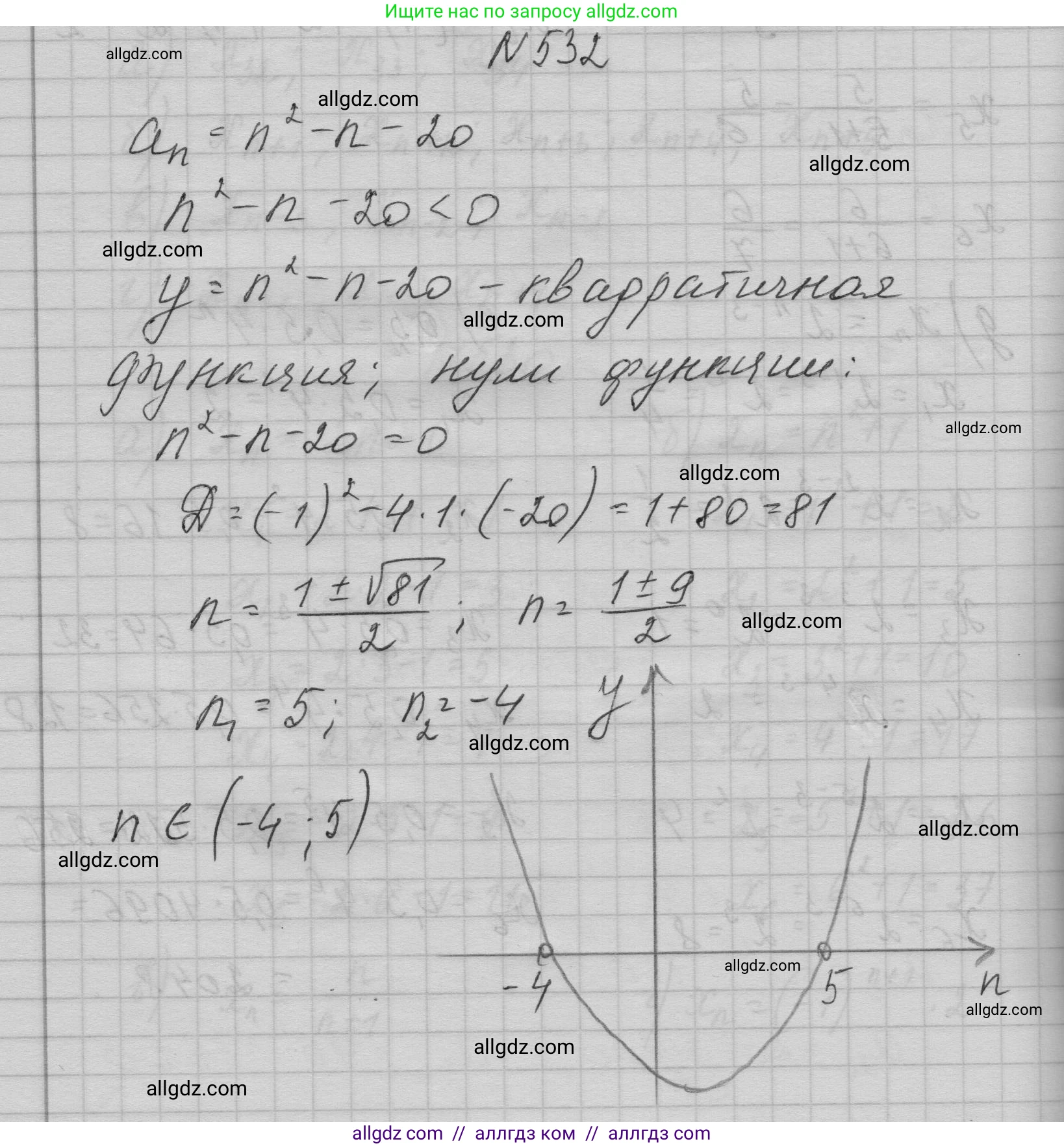 Алгебра, 9 класс Учебник, авторы: Макарычев Юрий Николаевич, Миндюк Нора Григорьевна, Нешков Константин Иванович, Суворова Светлана Борисовна, издательство Просвещение, Москва, 2023, белого цвета, страница 152, номер 532, Решение 1