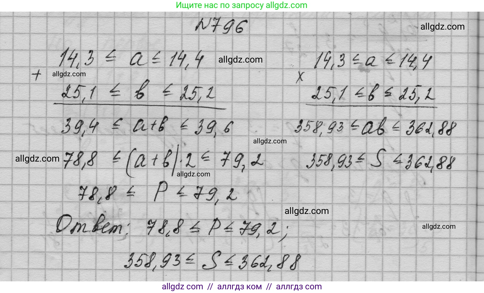 Алгебра, 9 класс Учебник, авторы: Макарычев Юрий Николаевич, Миндюк Нора Григорьевна, Нешков Константин Иванович, Суворова Светлана Борисовна, издательство Просвещение, Москва, 2023, белого цвета, страница 202, номер 796, Решение 1