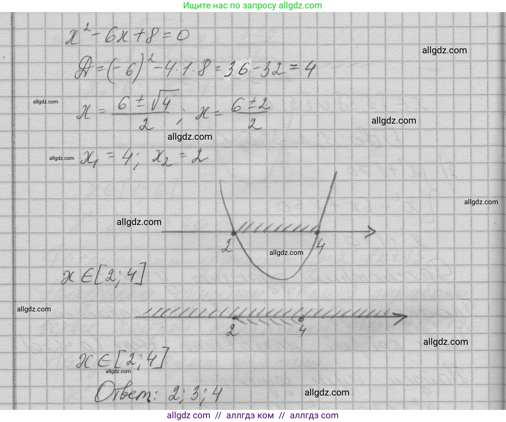Алгебра, 9 класс Учебник, авторы: Макарычев Юрий Николаевич, Миндюк Нора Григорьевна, Нешков Константин Иванович, Суворова Светлана Борисовна, издательство Просвещение, Москва, 2023, белого цвета, страница 205, номер 813, Решение 1 (продолжение 4)