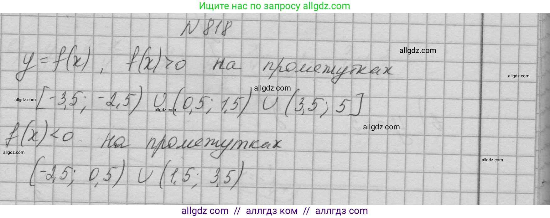 Алгебра, 9 класс Учебник, авторы: Макарычев Юрий Николаевич, Миндюк Нора Григорьевна, Нешков Константин Иванович, Суворова Светлана Борисовна, издательство Просвещение, Москва, 2023, белого цвета, страница 206, номер 818, Решение 1
