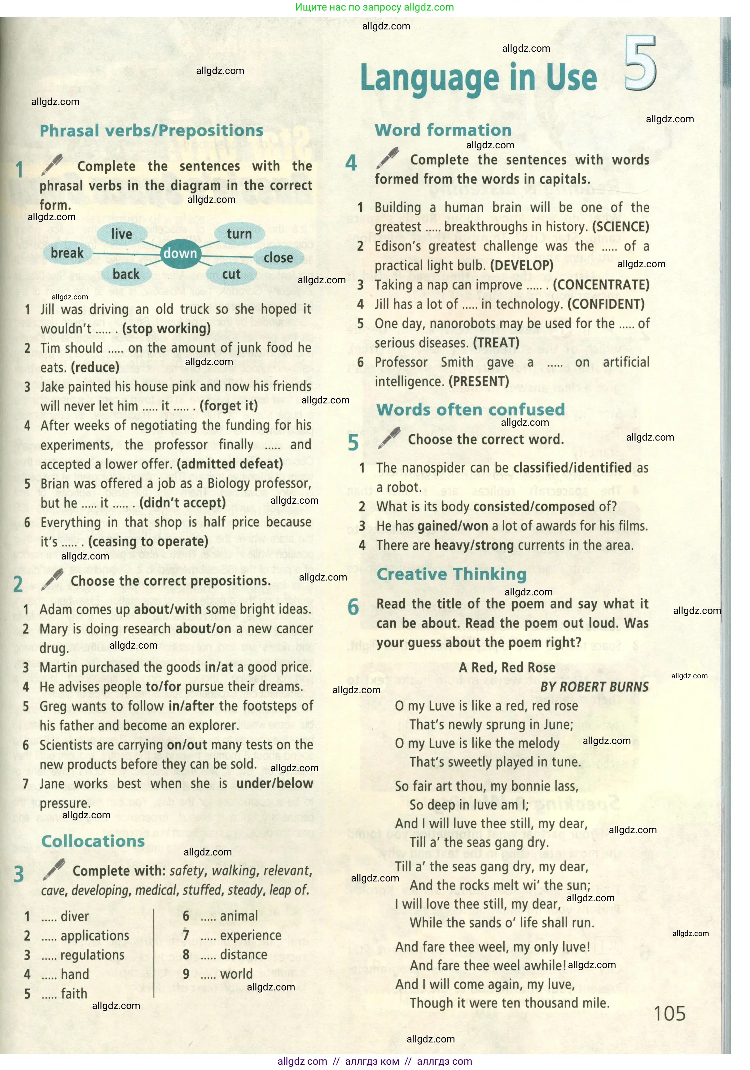 Английский язык (english), 9 класс Учебник (Student's book), авторы: Баранова Ксения Михайловна (Baranova Ksenia), Дули Дженни (Dooley Jenny), Копылова Виктория Викторовна (Kopylova Victoria), Мильруд Радислав Петрович (Millrood Radislav), Эванс Вирджиния (Evans Virginia), издательство Просвещение, Москва, 2023, белого цвета, страница 105