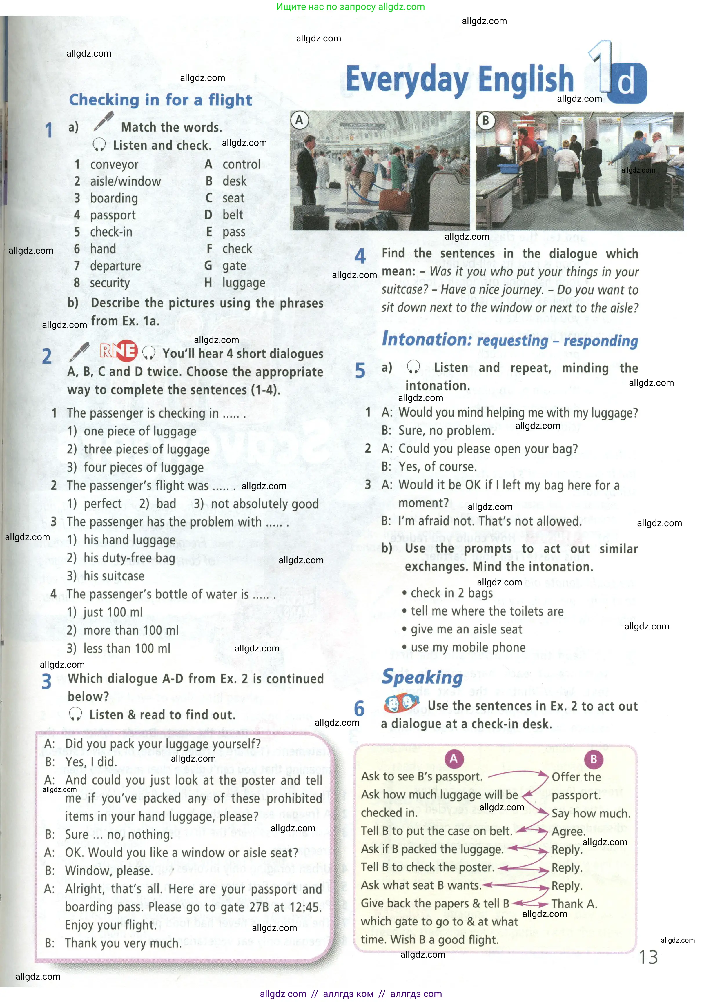 Английский язык (english), 9 класс Учебник (Student's book), авторы: Баранова Ксения Михайловна (Baranova Ksenia), Дули Дженни (Dooley Jenny), Копылова Виктория Викторовна (Kopylova Victoria), Мильруд Радислав Петрович (Millrood Radislav), Эванс Вирджиния (Evans Virginia), издательство Просвещение, Москва, 2023, белого цвета, страница 13