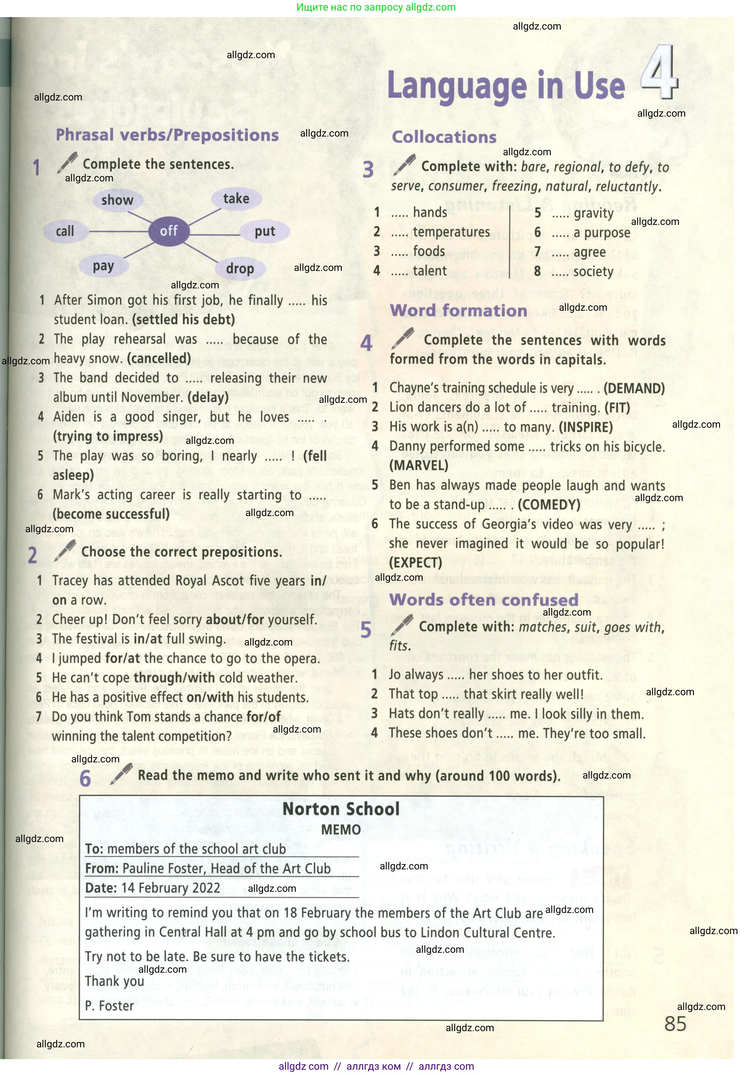 Английский язык (english), 9 класс Учебник (Student's book), авторы: Баранова Ксения Михайловна (Baranova Ksenia), Дули Дженни (Dooley Jenny), Копылова Виктория Викторовна (Kopylova Victoria), Мильруд Радислав Петрович (Millrood Radislav), Эванс Вирджиния (Evans Virginia), издательство Просвещение, Москва, 2023, белого цвета, страница 85