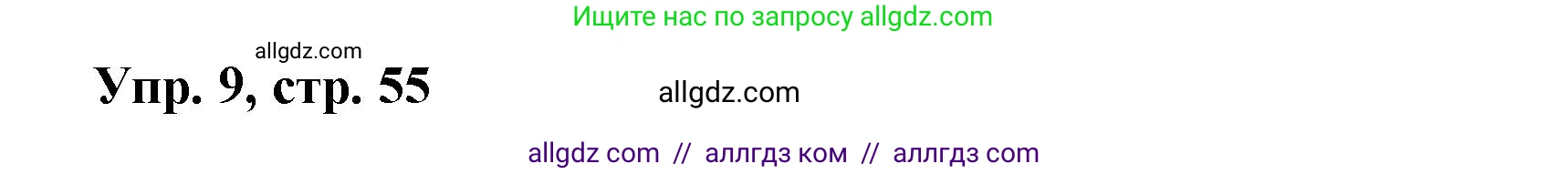 Английский язык (english), 9 класс Учебник (Student's book), авторы: Баранова Ксения Михайловна (Baranova Ksenia), Дули Дженни (Dooley Jenny), Копылова Виктория Викторовна (Kopylova Victoria), Мильруд Радислав Петрович (Millrood Radislav), Эванс Вирджиния (Evans Virginia), издательство Просвещение, Москва, 2023, белого цвета, страница 55, номер 9, Решение 2023-2027