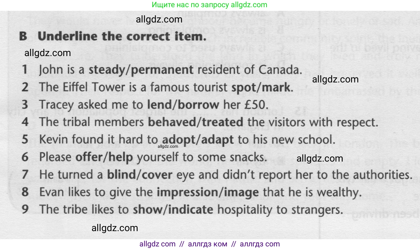 Английский язык (english), 9 класс контрольные задания (test booklet), авторы: Баранова Ксения Михайловна (Baranova Ksenia), Дули Дженни (Dooley Jenny), Копылова Виктория Викторовна (Kopylova Victoria), Мильруд Радислав Петрович (Millrood Radislav), Эванс Вирджиния (Evans Virginia), издательство Просвещение, Москва, 2019, серого цвета, страница 3, номер B, Условие 2024-2027