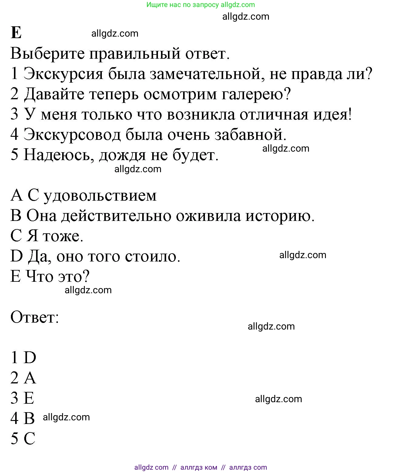 Английский язык (english), 9 класс контрольные задания (test booklet), авторы: Баранова Ксения Михайловна (Baranova Ksenia), Дули Дженни (Dooley Jenny), Копылова Виктория Викторовна (Kopylova Victoria), Мильруд Радислав Петрович (Millrood Radislav), Эванс Вирджиния (Evans Virginia), издательство Просвещение, Москва, 2019, серого цвета, страница 31, номер E, Решение 1 (2024-2027)