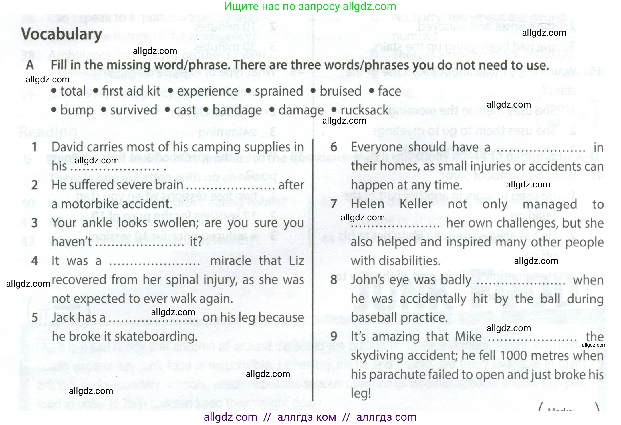 Английский язык (english), 9 класс контрольные задания (test booklet), авторы: Ваулина Юлия Евгеньевна (Vaulina Julia), Дули Дженни (Dooley Jenny), Подоляко Ольга Евгеньевна (Podolyako Olga), Эванс Вирджиния (Evans Virginia), издательство Просвещение, Москва, 2023, страница 42, номер A, Условие 2024