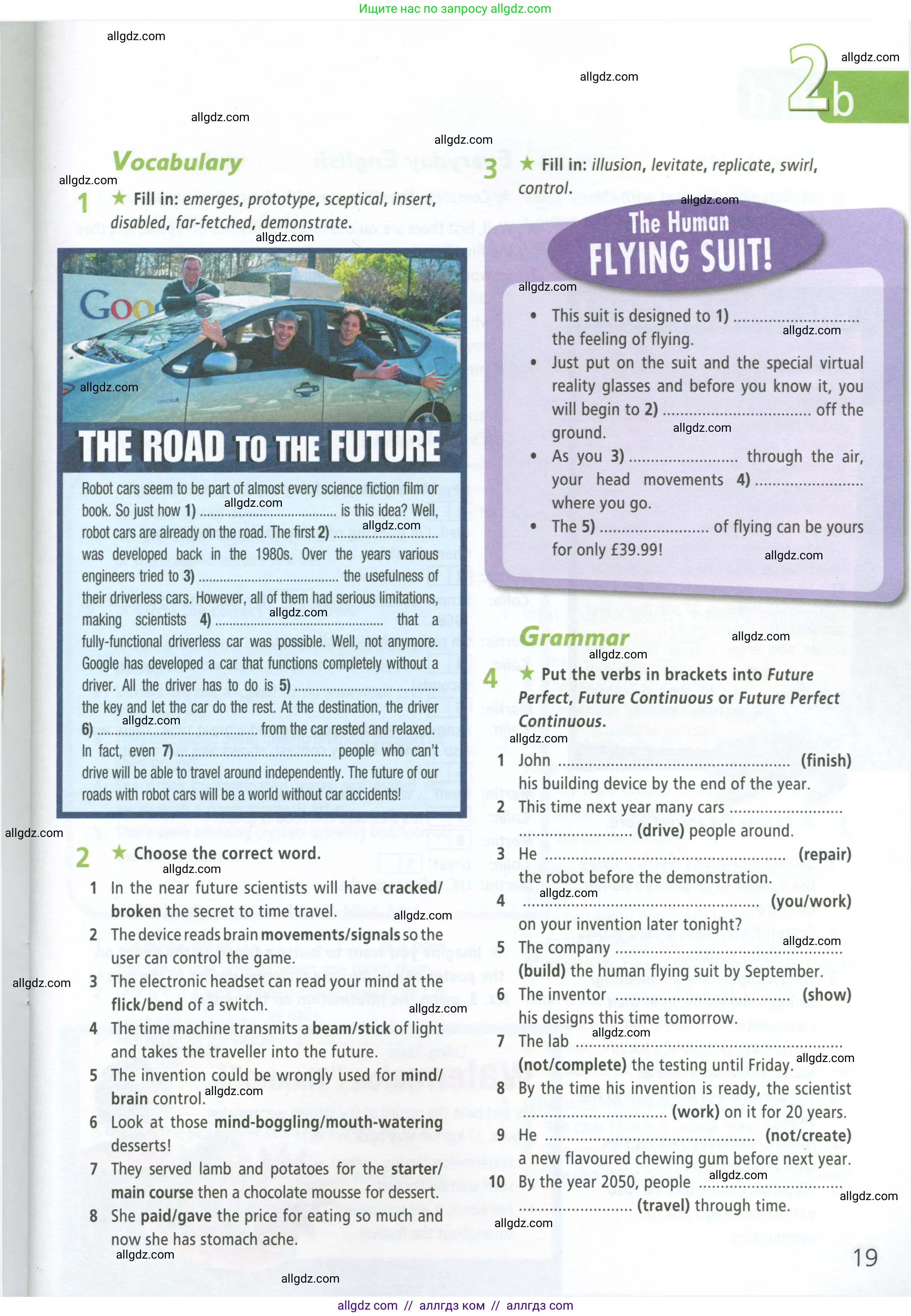 Английский язык (english), 9 класс Рабочая тетрадь (workbook), авторы: Баранова Ксения Михайловна (Baranova Ksenia), Дули Дженни (Dooley Jenny), Копылова Виктория Викторовна (Kopylova Victoria), Мильруд Радислав Петрович (Millrood Radislav), Эванс Вирджиния (Evans Virginia), издательство Просвещение, Москва, 2024, белого цвета, страница 19