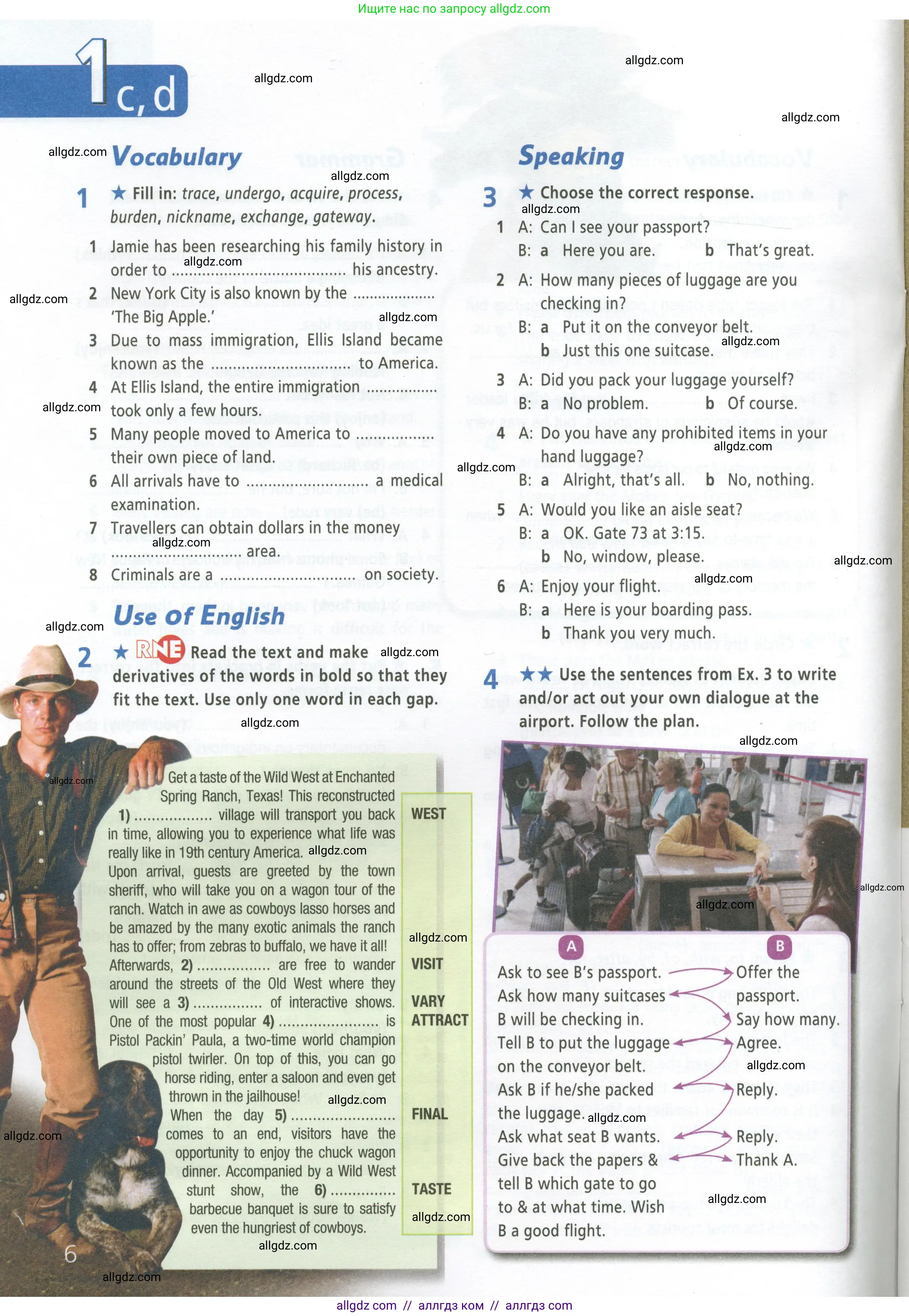 Английский язык (english), 9 класс Рабочая тетрадь (workbook), авторы: Баранова Ксения Михайловна (Baranova Ksenia), Дули Дженни (Dooley Jenny), Копылова Виктория Викторовна (Kopylova Victoria), Мильруд Радислав Петрович (Millrood Radislav), Эванс Вирджиния (Evans Virginia), издательство Просвещение, Москва, 2024, белого цвета, страница 6