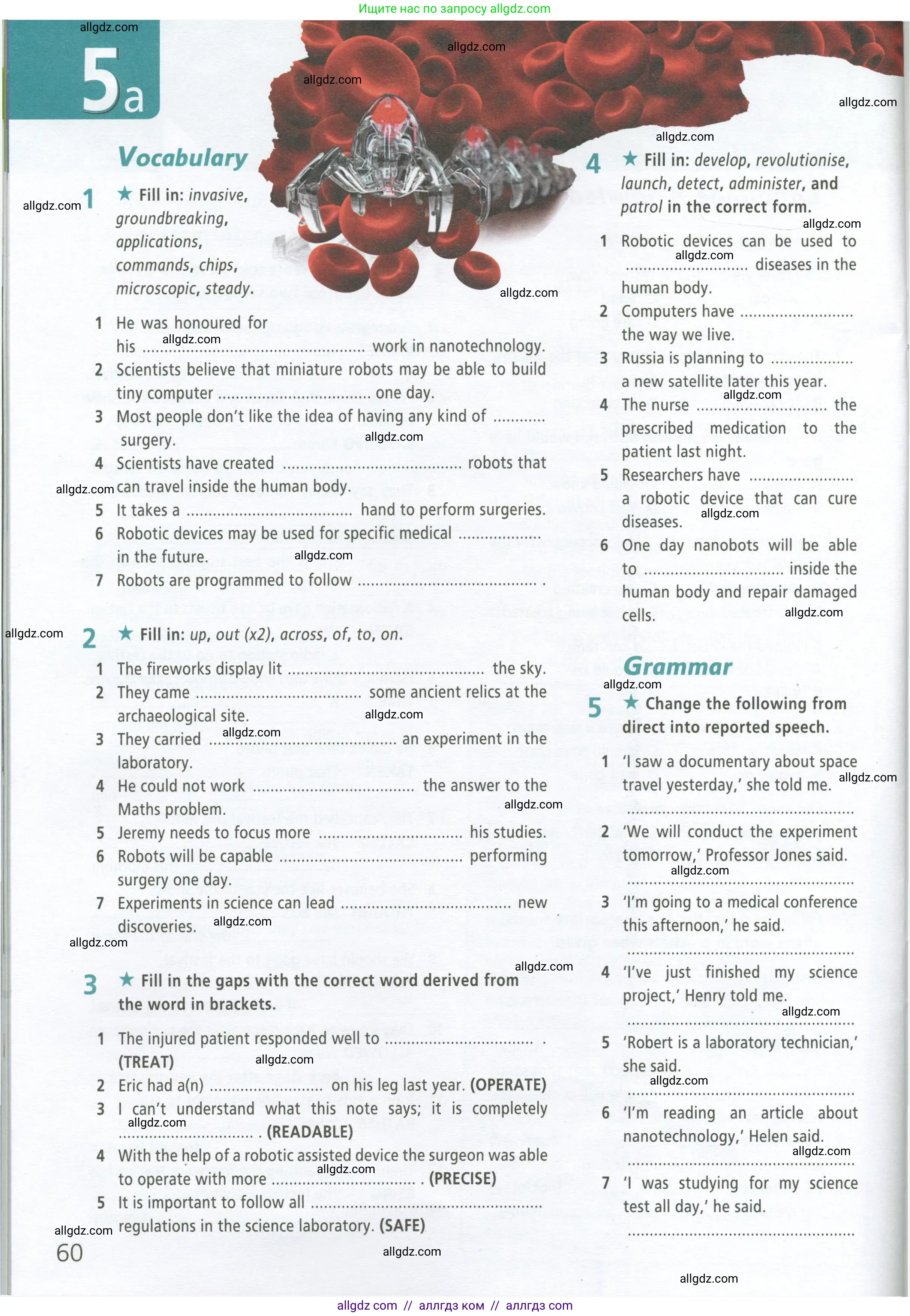 Английский язык (english), 9 класс Рабочая тетрадь (workbook), авторы: Баранова Ксения Михайловна (Baranova Ksenia), Дули Дженни (Dooley Jenny), Копылова Виктория Викторовна (Kopylova Victoria), Мильруд Радислав Петрович (Millrood Radislav), Эванс Вирджиния (Evans Virginia), издательство Просвещение, Москва, 2024, белого цвета, страница 60