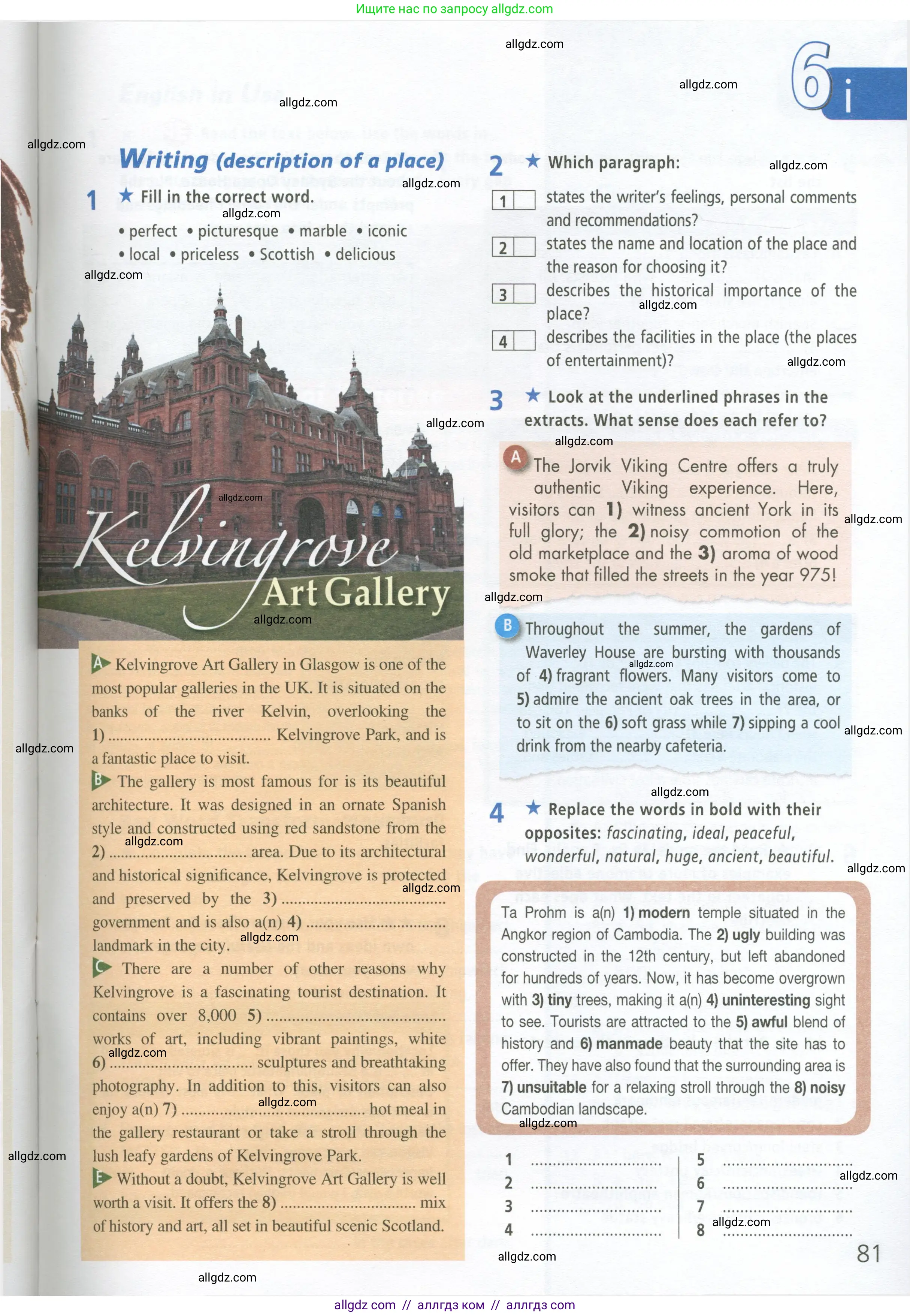 Английский язык (english), 9 класс Рабочая тетрадь (workbook), авторы: Баранова Ксения Михайловна (Baranova Ksenia), Дули Дженни (Dooley Jenny), Копылова Виктория Викторовна (Kopylova Victoria), Мильруд Радислав Петрович (Millrood Radislav), Эванс Вирджиния (Evans Virginia), издательство Просвещение, Москва, 2024, белого цвета, страница 81