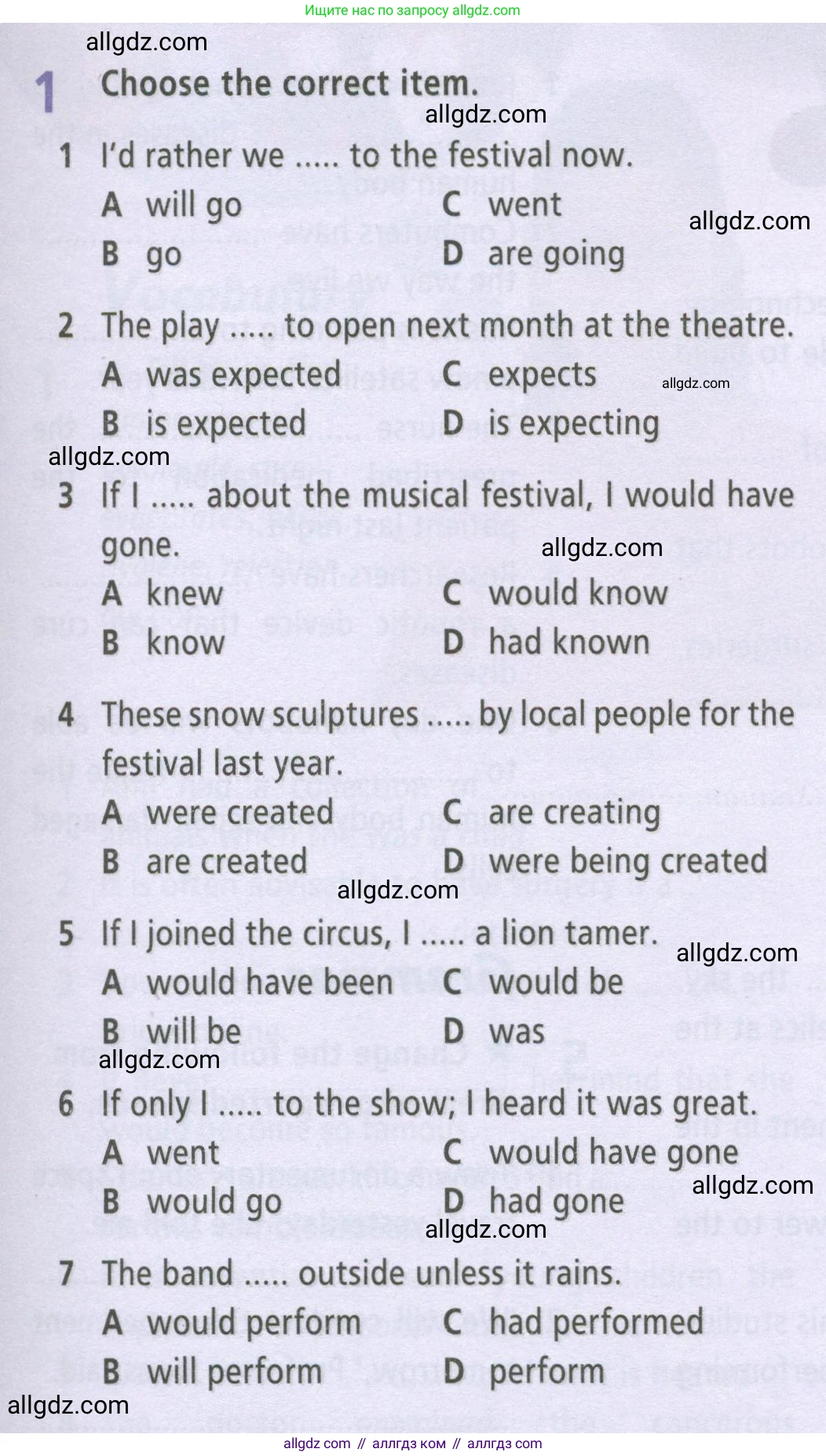 Английский язык (english), 9 класс Рабочая тетрадь (workbook), авторы: Баранова Ксения Михайловна (Baranova Ksenia), Дули Дженни (Dooley Jenny), Копылова Виктория Викторовна (Kopylova Victoria), Мильруд Радислав Петрович (Millrood Radislav), Эванс Вирджиния (Evans Virginia), издательство Просвещение, Москва, 2024, белого цвета, страница 59, номер 1, Условие 2024-2027