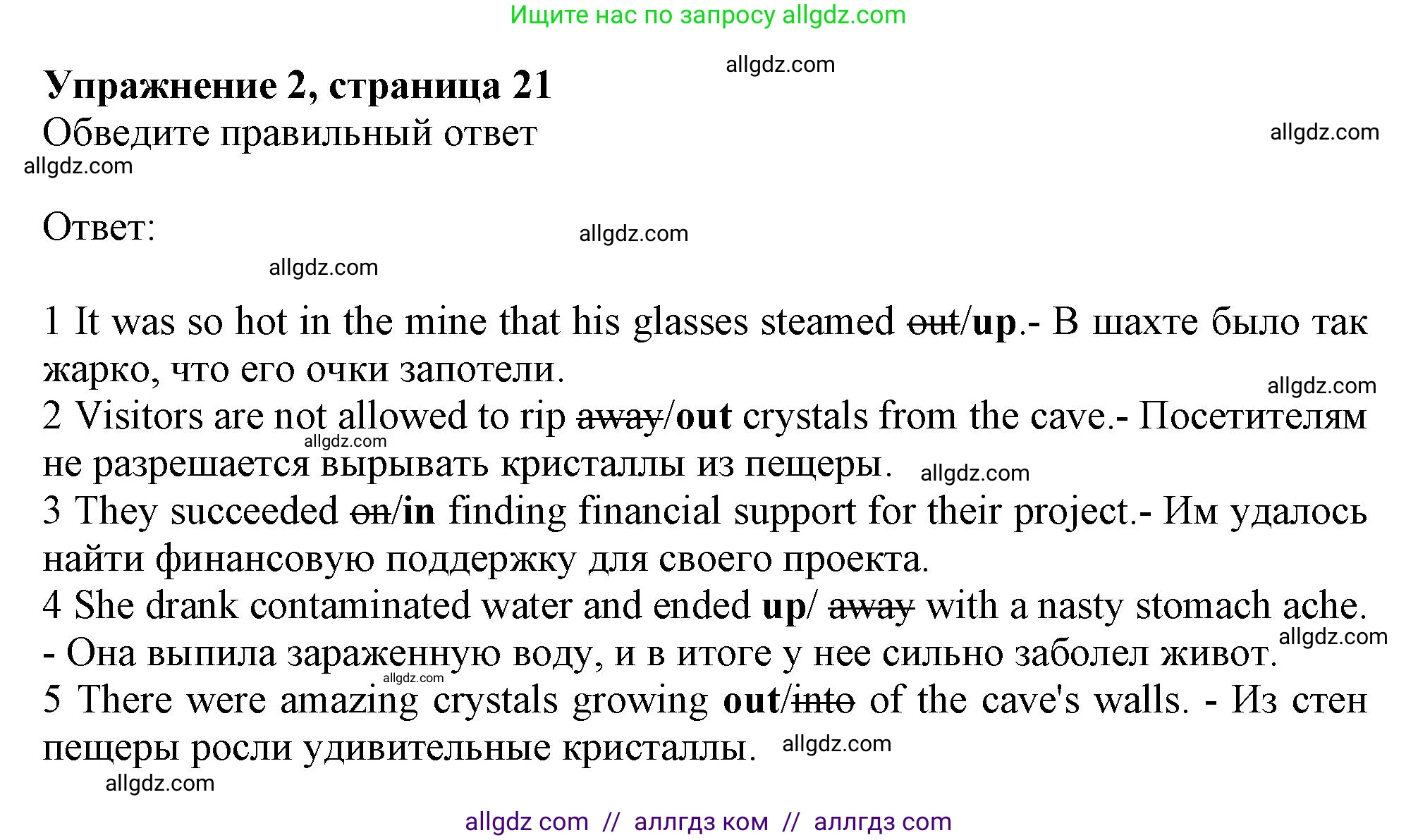 Английский язык (english), 9 класс Рабочая тетрадь (workbook), авторы: Баранова Ксения Михайловна (Baranova Ksenia), Дули Дженни (Dooley Jenny), Копылова Виктория Викторовна (Kopylova Victoria), Мильруд Радислав Петрович (Millrood Radislav), Эванс Вирджиния (Evans Virginia), издательство Просвещение, Москва, 2024, белого цвета, страница 21, номер 2, Решение 1 (2024-2027)