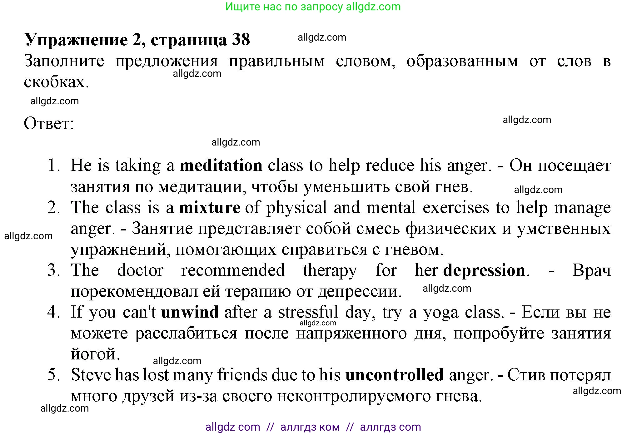 Английский язык (english), 9 класс Рабочая тетрадь (workbook), авторы: Баранова Ксения Михайловна (Baranova Ksenia), Дули Дженни (Dooley Jenny), Копылова Виктория Викторовна (Kopylova Victoria), Мильруд Радислав Петрович (Millrood Radislav), Эванс Вирджиния (Evans Virginia), издательство Просвещение, Москва, 2024, белого цвета, страница 38, номер 2, Решение 1 (2024-2027)