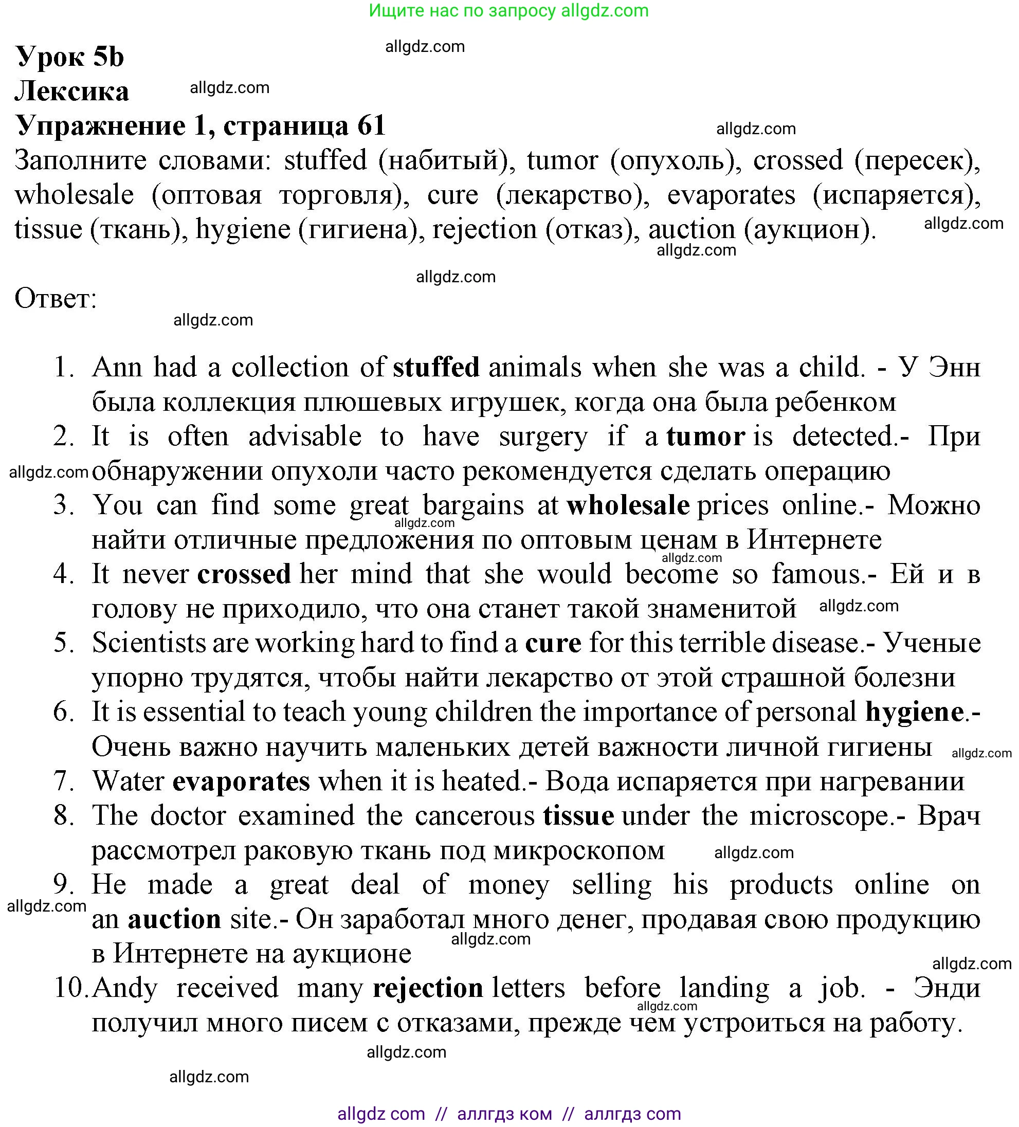 Английский язык (english), 9 класс Рабочая тетрадь (workbook), авторы: Баранова Ксения Михайловна (Baranova Ksenia), Дули Дженни (Dooley Jenny), Копылова Виктория Викторовна (Kopylova Victoria), Мильруд Радислав Петрович (Millrood Radislav), Эванс Вирджиния (Evans Virginia), издательство Просвещение, Москва, 2024, белого цвета, страница 61, номер 1, Решение 1 (2024-2027)
