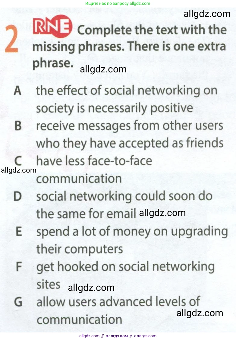 Английский язык (english), 9 класс Рабочая тетрадь (workbook), авторы: Ваулина Юлия Евгеньевна (Vaulina Julia), Дули Дженни (Dooley Jenny), Подоляко Ольга Евгеньевна (Podolyako Olga), Эванс Вирджиния (Evans Virginia), издательство Просвещение, Москва, 2024, страница 40, номер 2, Условие 2024