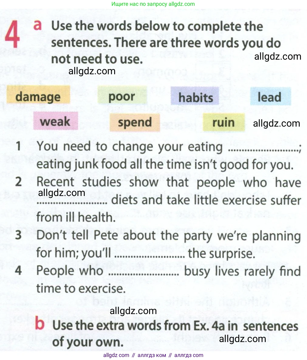 Английский язык (english), 9 класс Рабочая тетрадь (workbook), авторы: Ваулина Юлия Евгеньевна (Vaulina Julia), Дули Дженни (Dooley Jenny), Подоляко Ольга Евгеньевна (Podolyako Olga), Эванс Вирджиния (Evans Virginia), издательство Просвещение, Москва, 2024, страница 69, номер 4, Условие 2024