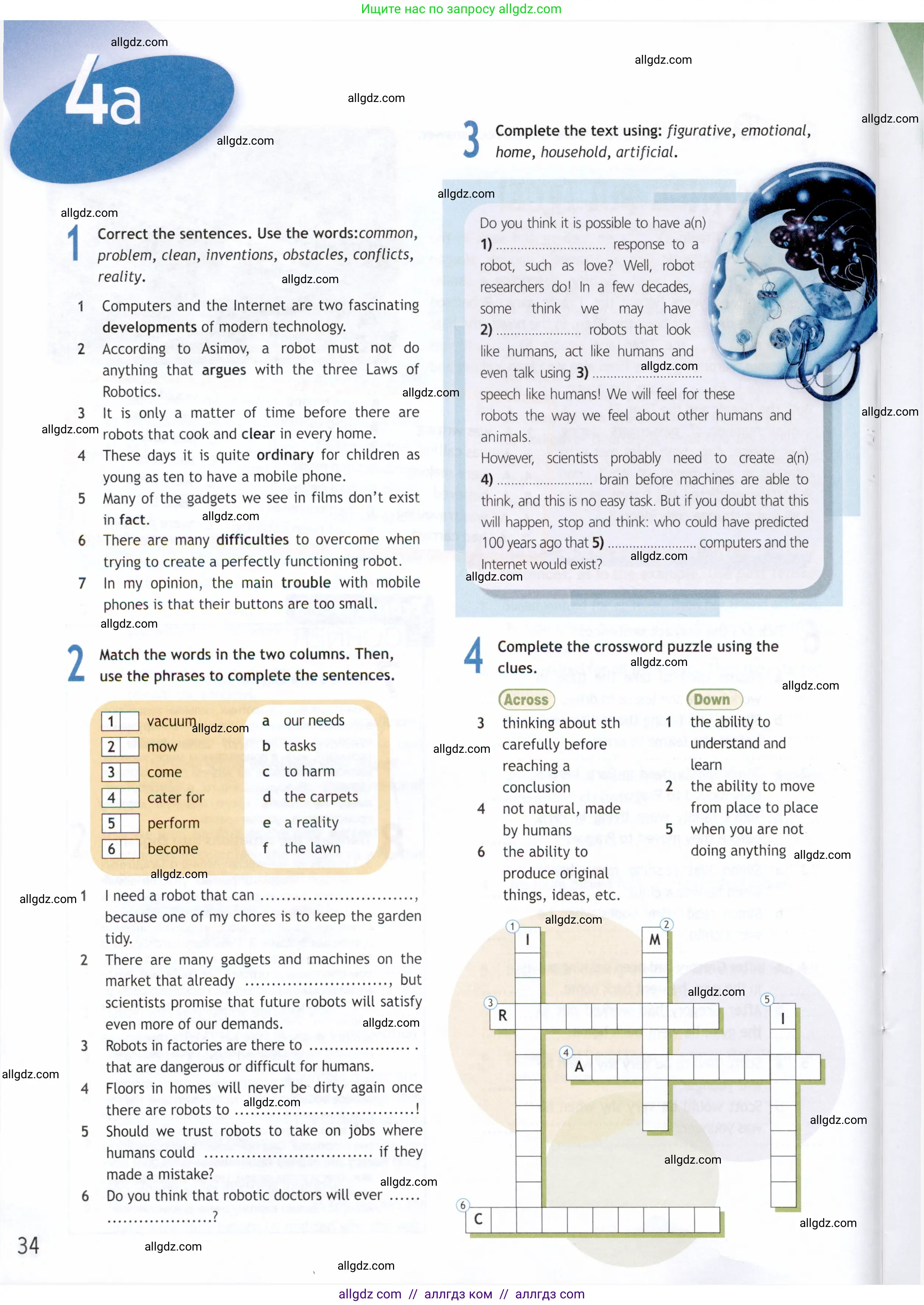 Английский язык (english), 9 класс Рабочая тетрадь (workbook), авторы: Ваулина Юлия Евгеньевна (Vaulina Julia), Дули Дженни (Dooley Jenny), Подоляко Ольга Евгеньевна (Podolyako Olga), Эванс Вирджиния (Evans Virginia), издательство Просвещение, Москва, 2024, страница 34