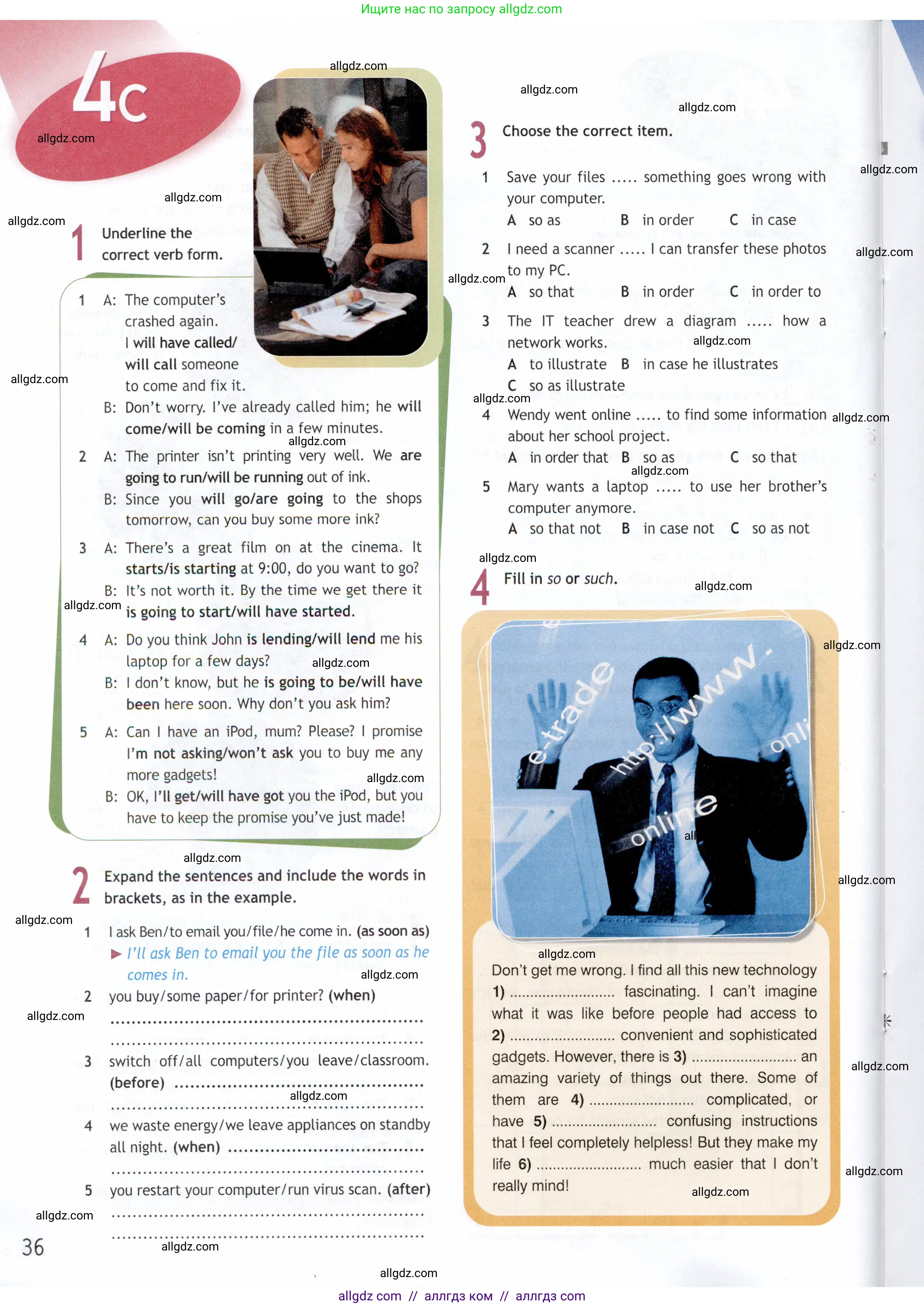 Английский язык (english), 9 класс Рабочая тетрадь (workbook), авторы: Ваулина Юлия Евгеньевна (Vaulina Julia), Дули Дженни (Dooley Jenny), Подоляко Ольга Евгеньевна (Podolyako Olga), Эванс Вирджиния (Evans Virginia), издательство Просвещение, Москва, 2024, страница 36