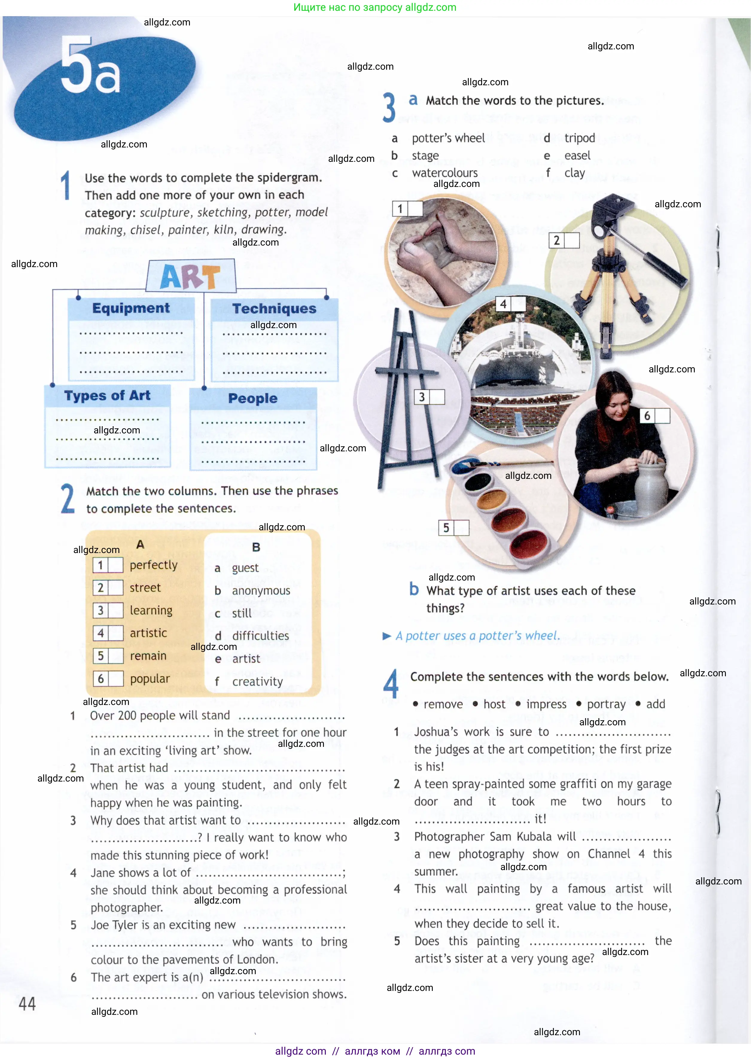 Английский язык (english), 9 класс Рабочая тетрадь (workbook), авторы: Ваулина Юлия Евгеньевна (Vaulina Julia), Дули Дженни (Dooley Jenny), Подоляко Ольга Евгеньевна (Podolyako Olga), Эванс Вирджиния (Evans Virginia), издательство Просвещение, Москва, 2024, страница 44