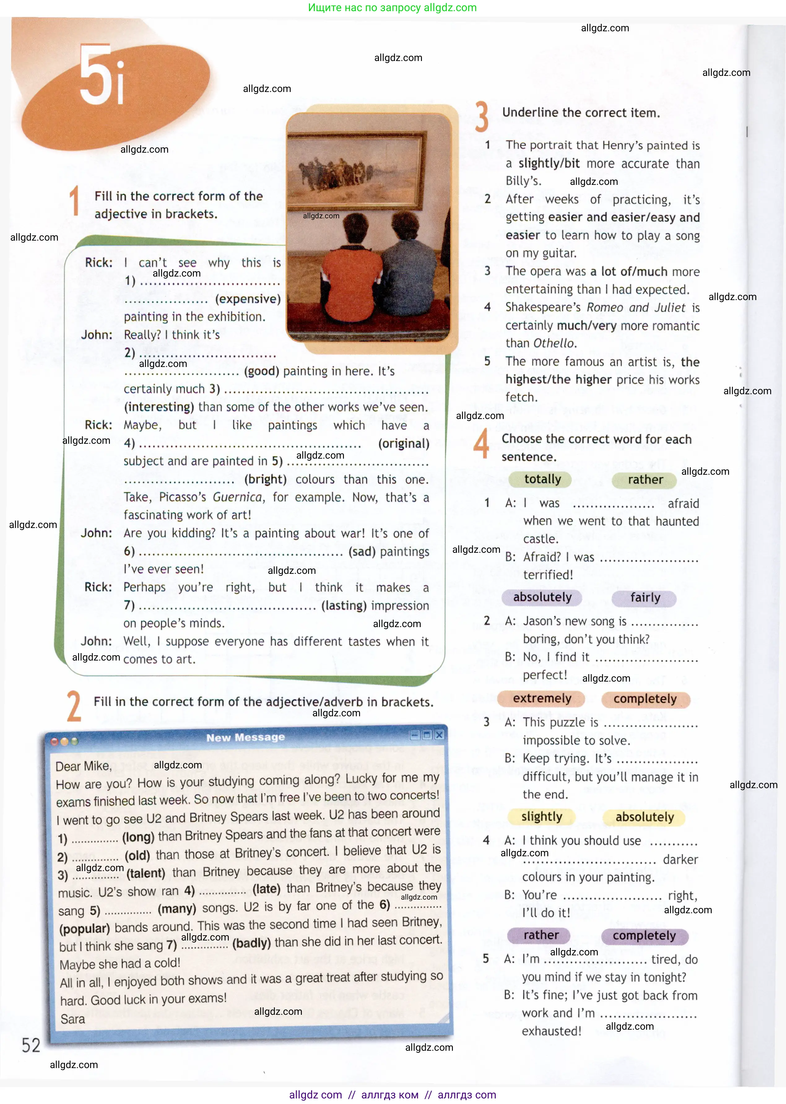 Английский язык (english), 9 класс Рабочая тетрадь (workbook), авторы: Ваулина Юлия Евгеньевна (Vaulina Julia), Дули Дженни (Dooley Jenny), Подоляко Ольга Евгеньевна (Podolyako Olga), Эванс Вирджиния (Evans Virginia), издательство Просвещение, Москва, 2024, страница 52