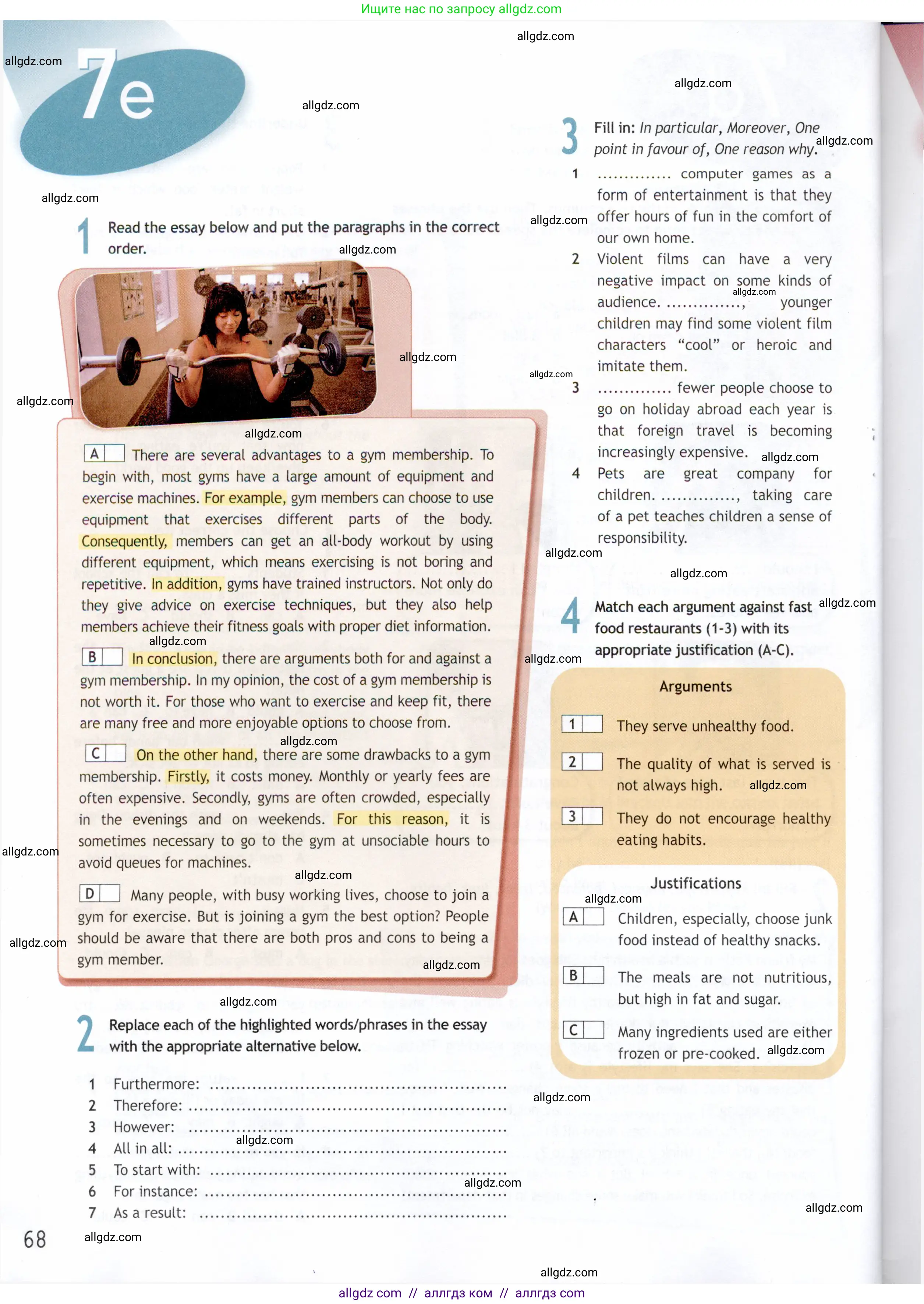 Английский язык (english), 9 класс Рабочая тетрадь (workbook), авторы: Ваулина Юлия Евгеньевна (Vaulina Julia), Дули Дженни (Dooley Jenny), Подоляко Ольга Евгеньевна (Podolyako Olga), Эванс Вирджиния (Evans Virginia), издательство Просвещение, Москва, 2024, страница 68