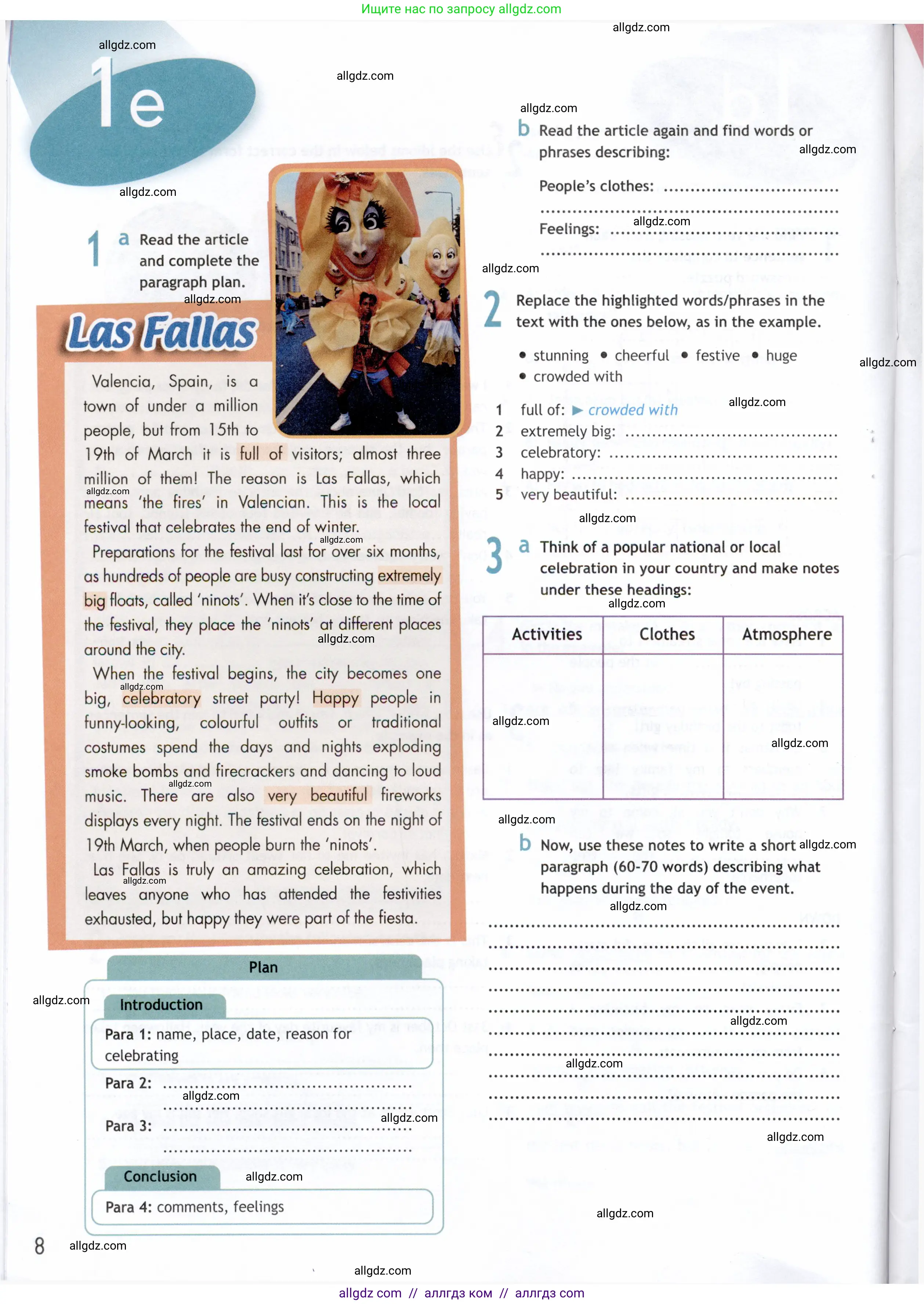 Английский язык (english), 9 класс Рабочая тетрадь (workbook), авторы: Ваулина Юлия Евгеньевна (Vaulina Julia), Дули Дженни (Dooley Jenny), Подоляко Ольга Евгеньевна (Podolyako Olga), Эванс Вирджиния (Evans Virginia), издательство Просвещение, Москва, 2024, страница 8