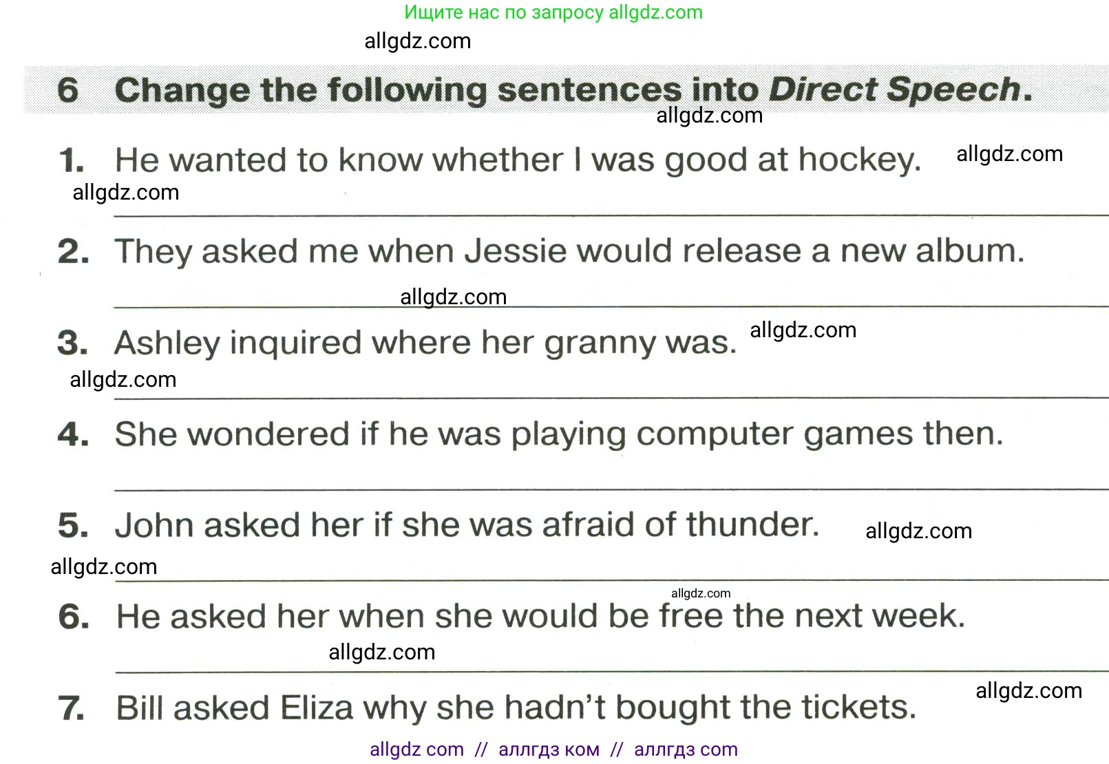 Английский язык (english), 9 класс сборник грамматических упражнений, авторы: Иняшкин Станислав Геннадьевич, Комиссаров Константин Вячеславович, издательство Просвещение, Москва, 2024, белого цвета, страница 34, номер 6, Условие 2024-2027