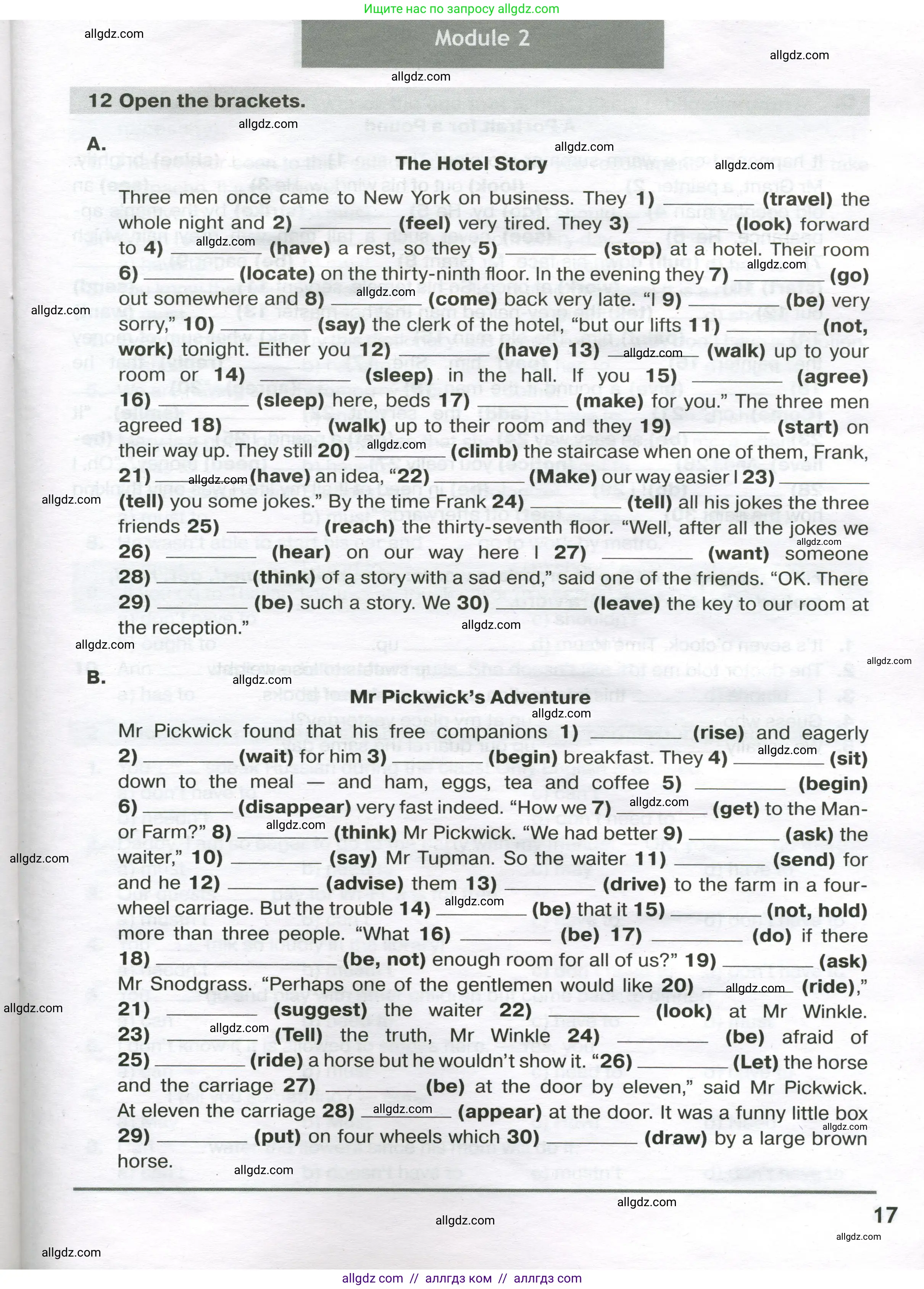 Английский язык (english), 9 класс сборник грамматических упражнений, авторы: Иняшкин Станислав Геннадьевич, Комиссаров Константин Вячеславович, издательство Просвещение, Москва, 2024, белого цвета, страница 17
