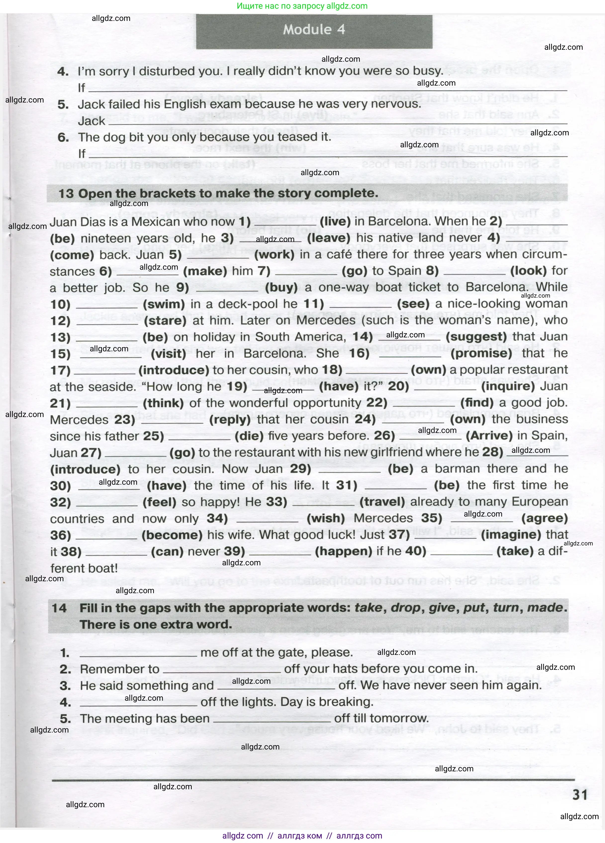 Английский язык (english), 9 класс сборник грамматических упражнений, авторы: Иняшкин Станислав Геннадьевич, Комиссаров Константин Вячеславович, издательство Просвещение, Москва, 2024, белого цвета, страница 31