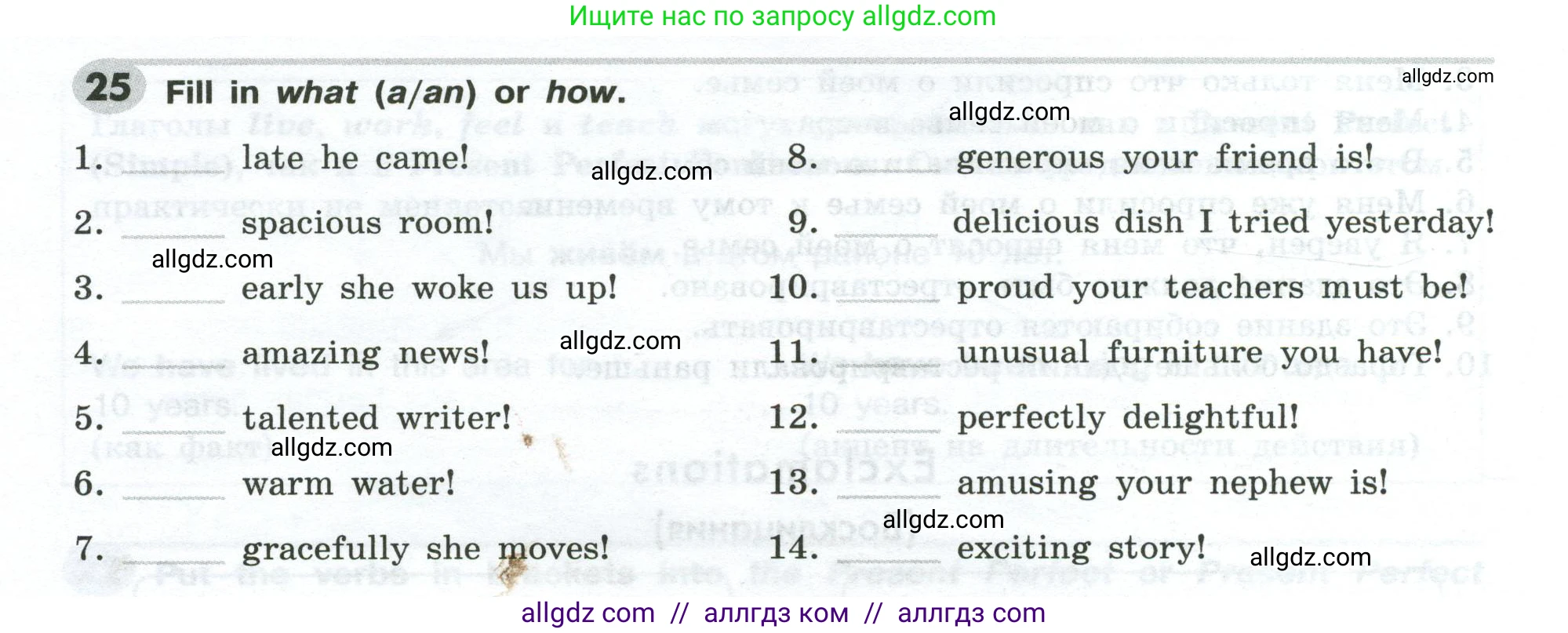 Английский язык (english), 9 класс Грамматический тренажёр, автор: Тимофеева Светлана Леонидовна, издательство Просвещение, Москва, 2024, страница 32, номер 25, Условие 2024-2027
