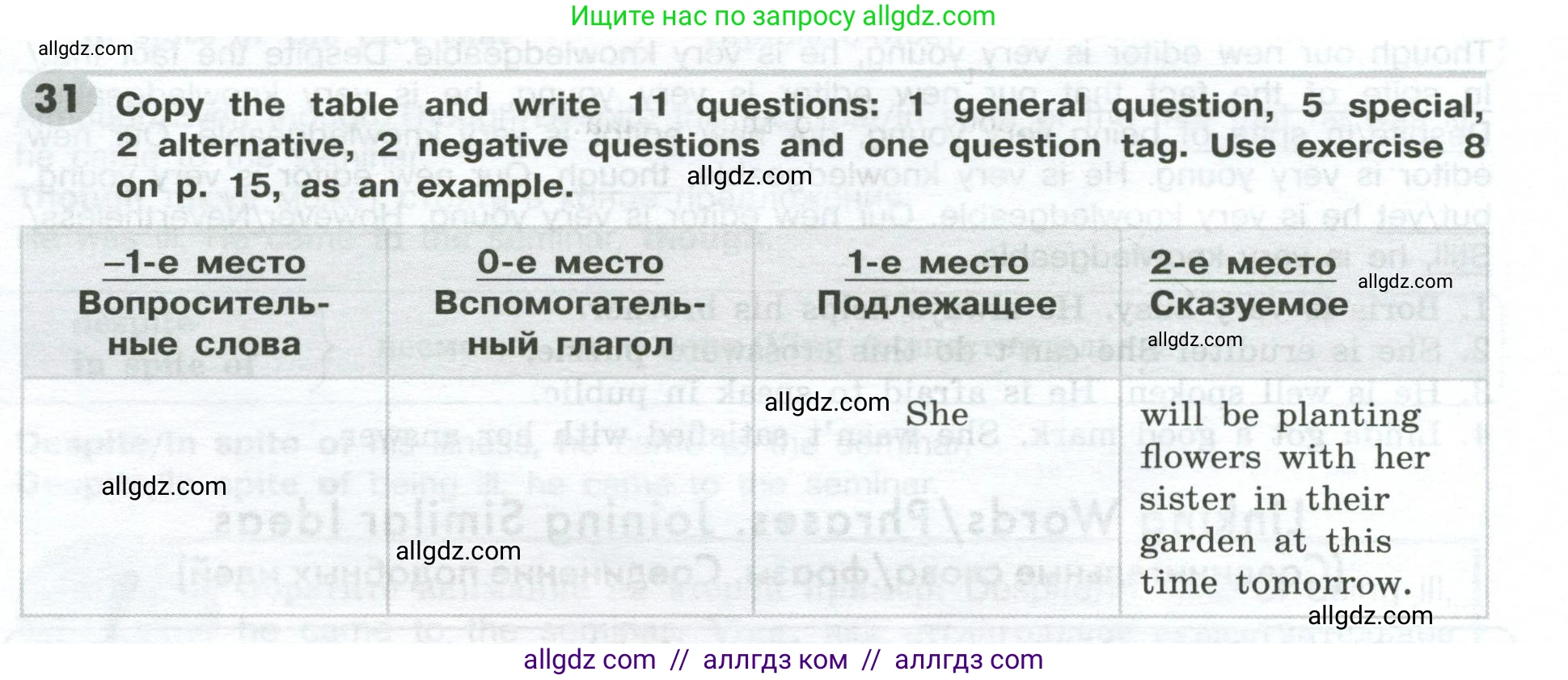 Английский язык (english), 9 класс Грамматический тренажёр, автор: Тимофеева Светлана Леонидовна, издательство Просвещение, Москва, 2024, страница 100, номер 31, Условие 2024-2027
