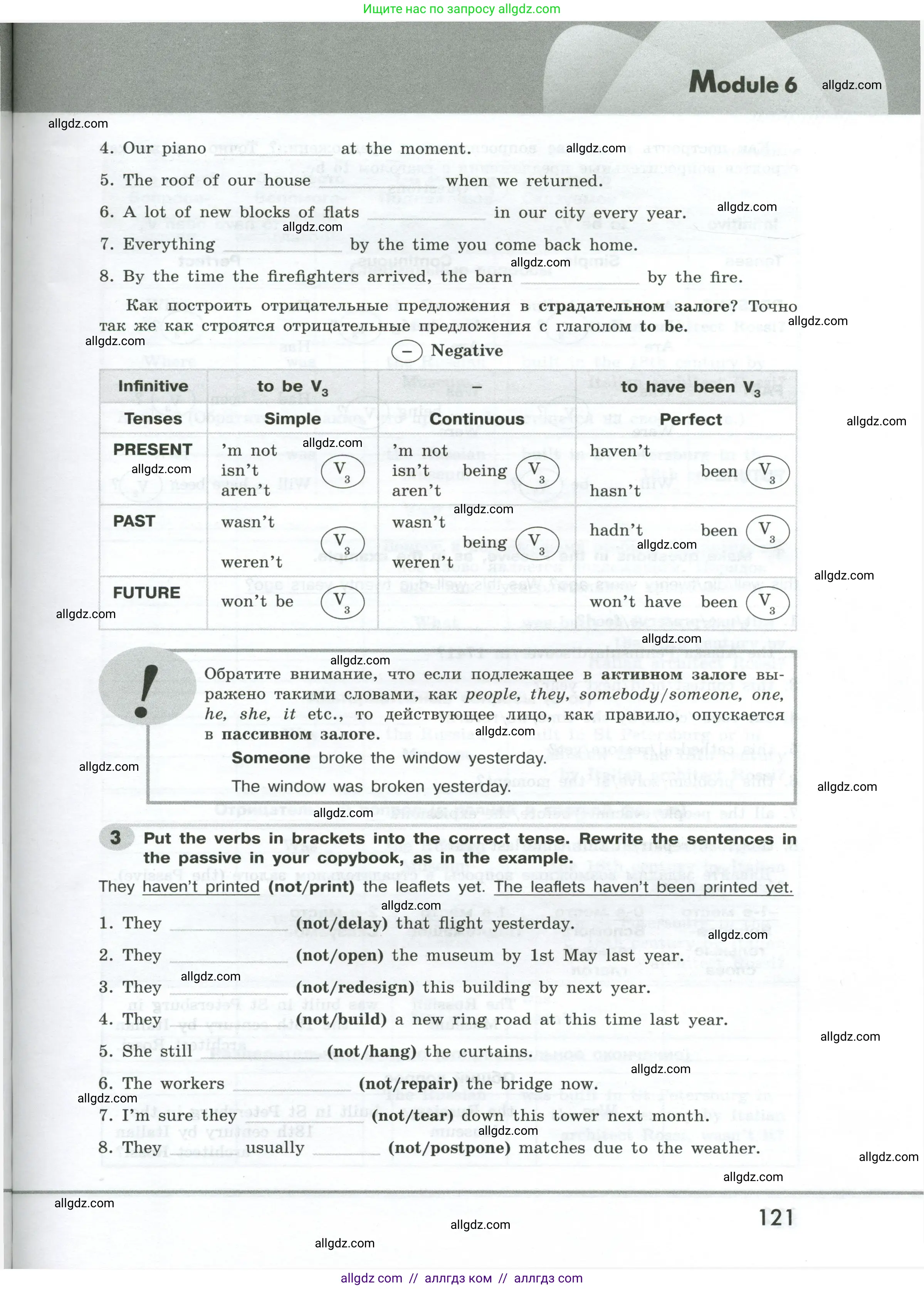 Английский язык (english), 9 класс Грамматический тренажёр, автор: Тимофеева Светлана Леонидовна, издательство Просвещение, Москва, 2024, страница 121
