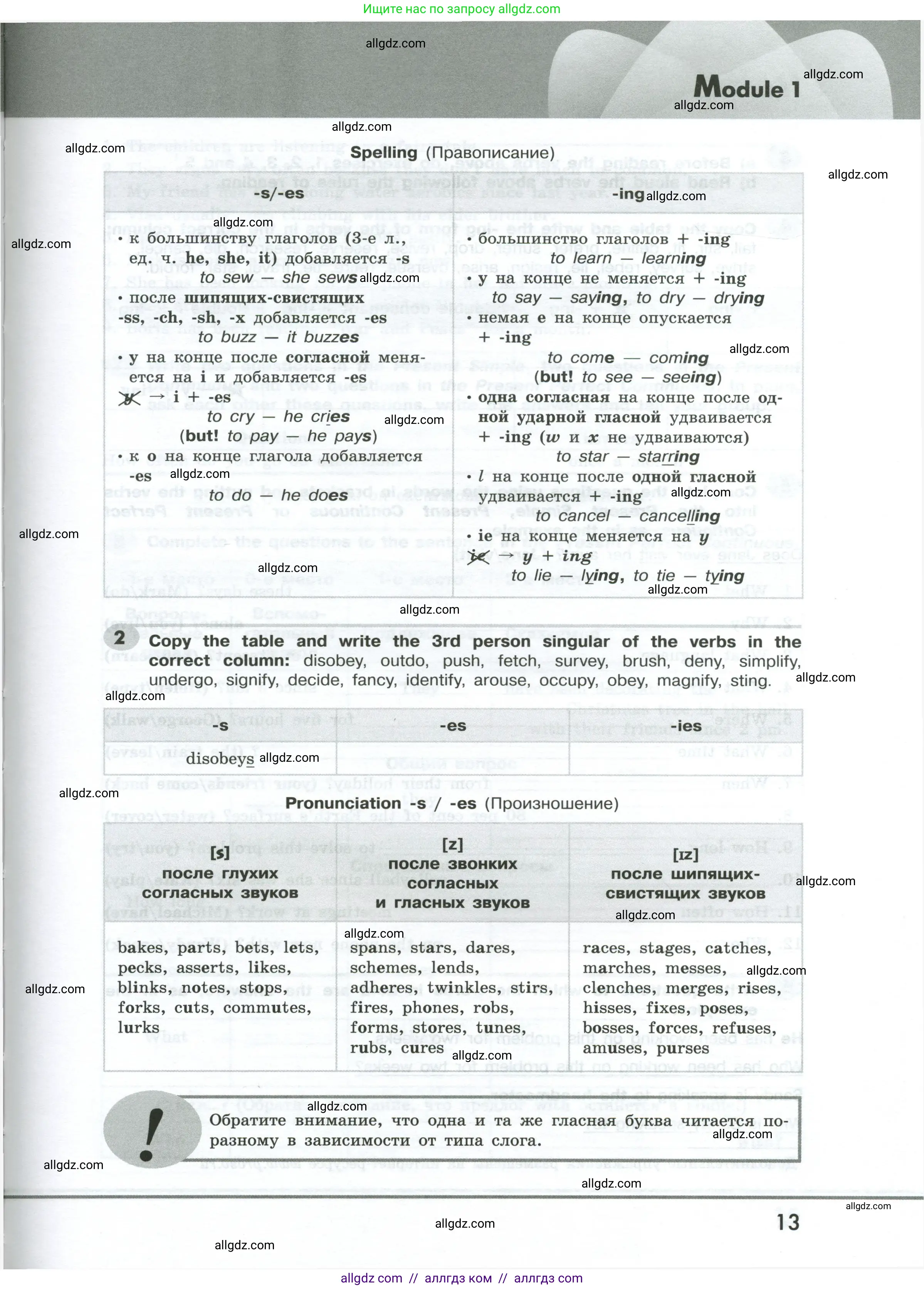 Английский язык (english), 9 класс Грамматический тренажёр, автор: Тимофеева Светлана Леонидовна, издательство Просвещение, Москва, 2024, страница 13