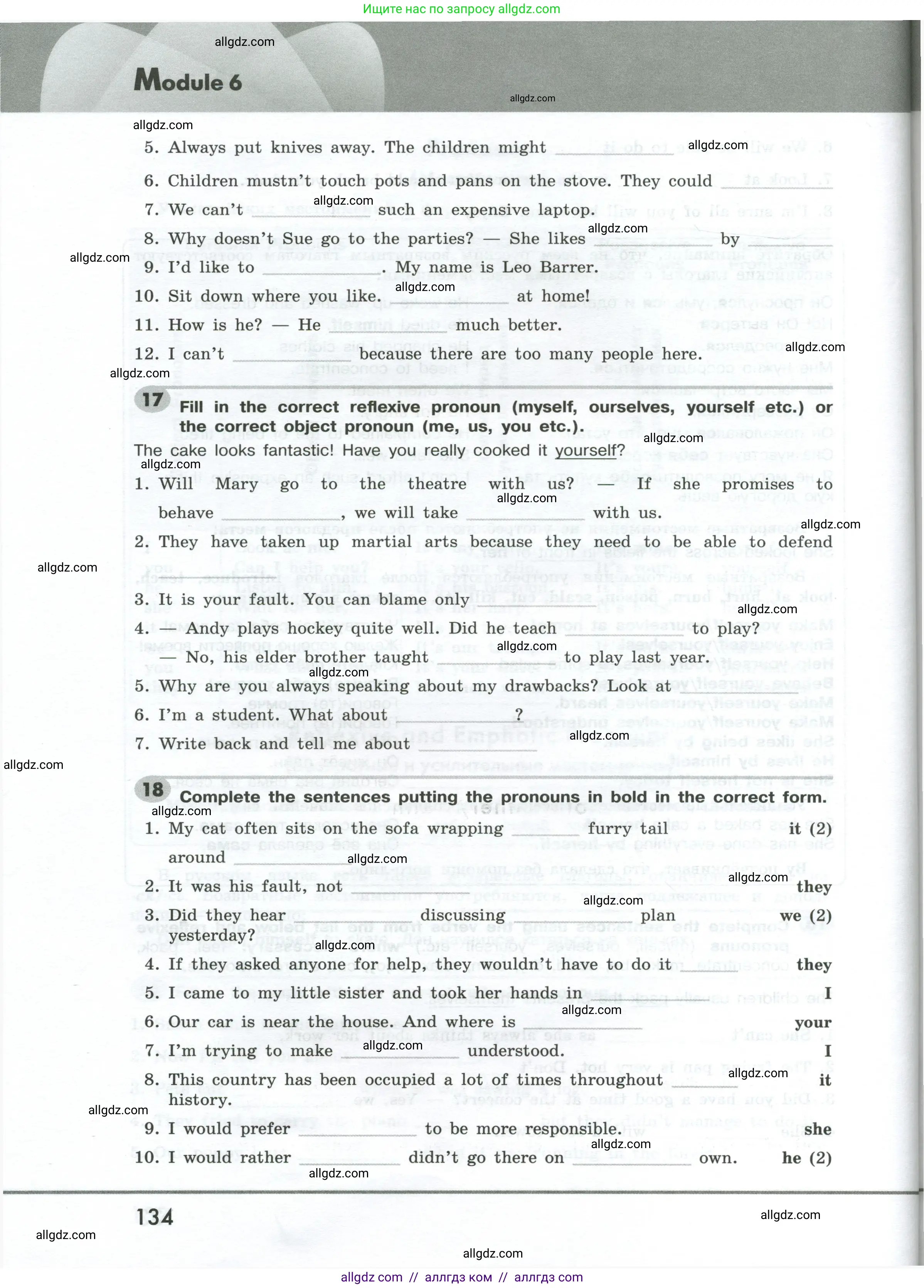 Английский язык (english), 9 класс Грамматический тренажёр, автор: Тимофеева Светлана Леонидовна, издательство Просвещение, Москва, 2024, страница 134