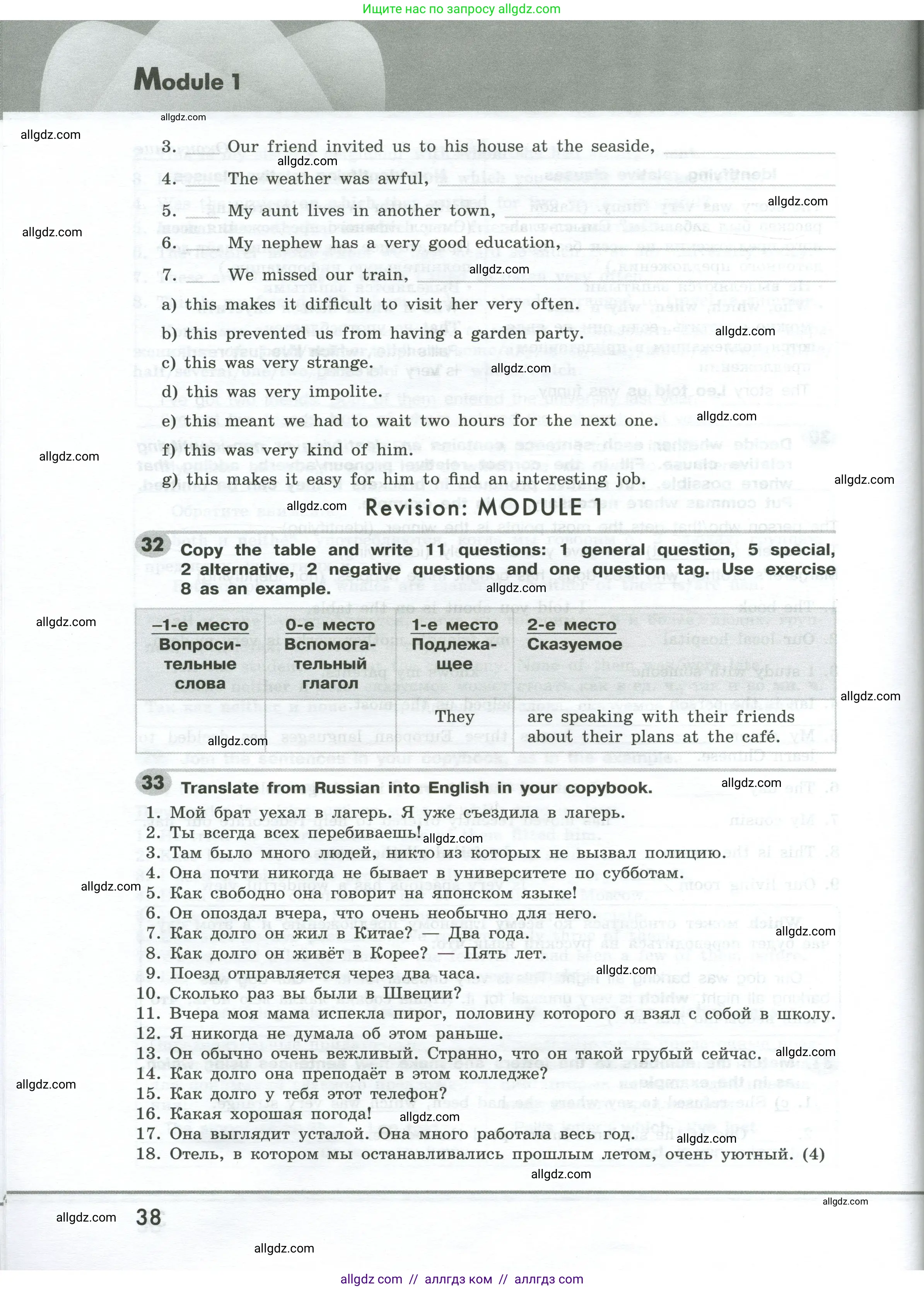 Английский язык (english), 9 класс Грамматический тренажёр, автор: Тимофеева Светлана Леонидовна, издательство Просвещение, Москва, 2024, страница 38