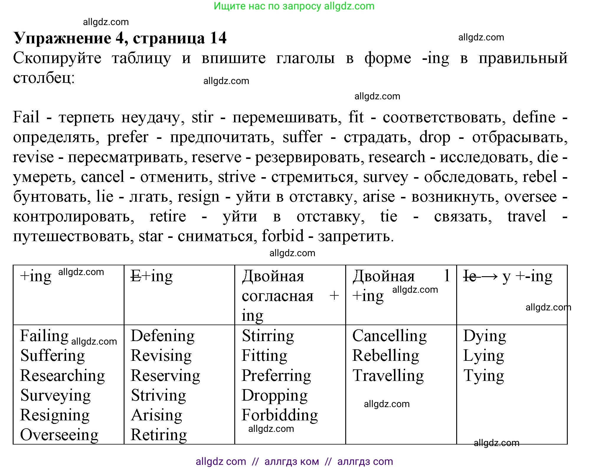 Английский язык (english), 9 класс Грамматический тренажёр, автор: Тимофеева Светлана Леонидовна, издательство Просвещение, Москва, 2024, страница 14, номер 4, Решение 1 (2024-2027)
