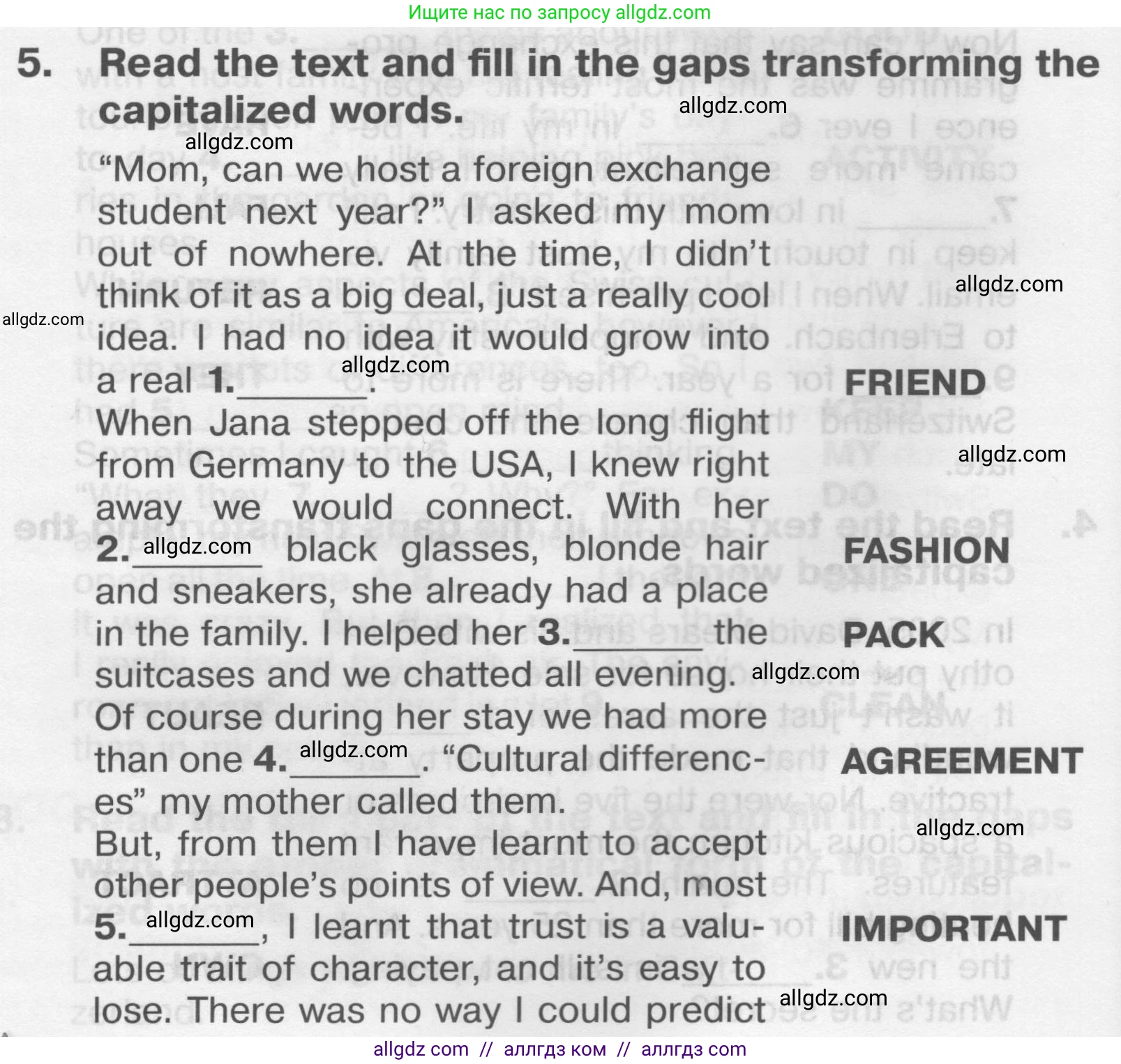 Английский язык (english), 9 класс Тренировочные упражнения в формате ОГЭ (ГИА), авторы: Комиссаров Константин Вячеславович, Кирдяева Ольга Ивановна, издательство Просвещение, Москва, 2024, белого цвета, страница 16, номер 5, Условие 2024-2027