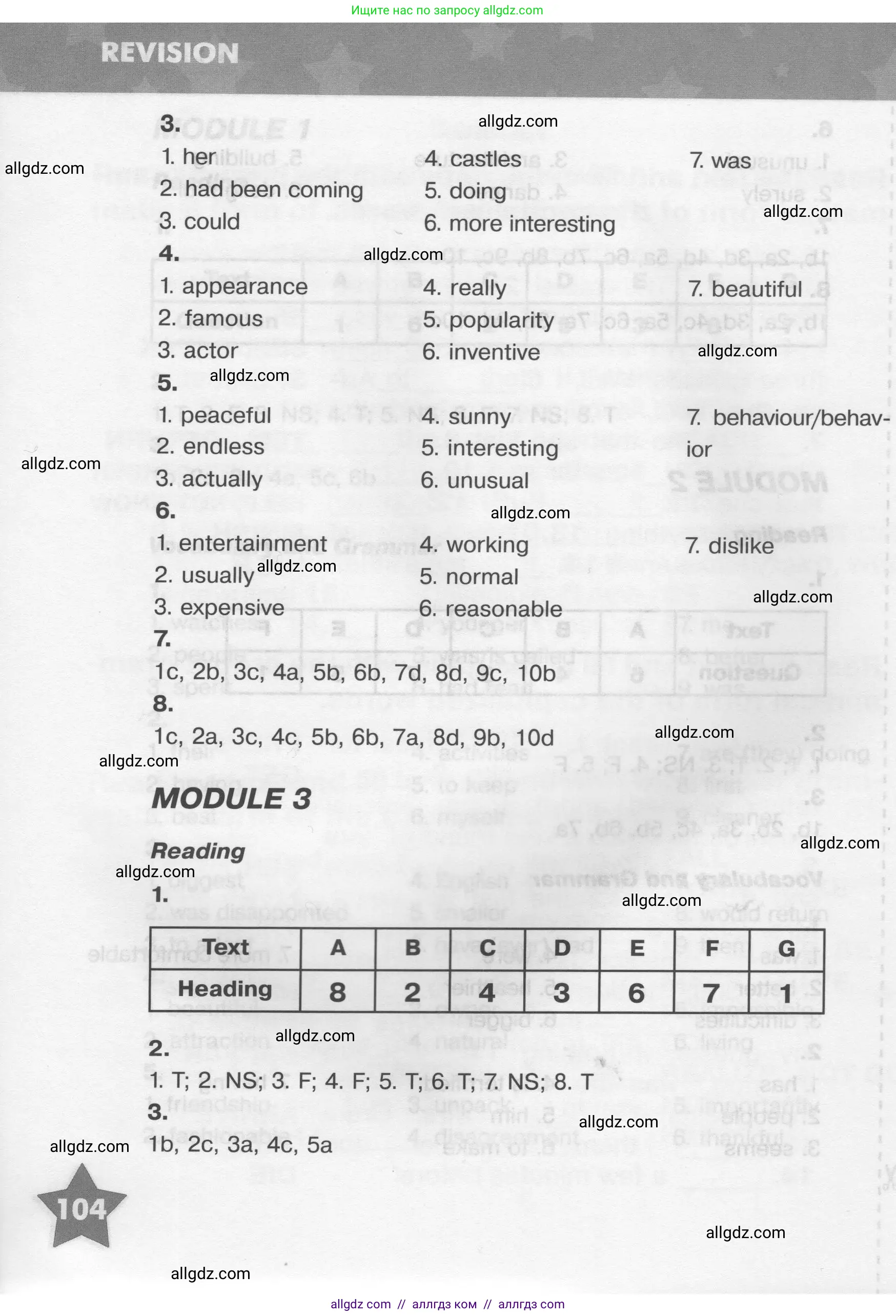 Английский язык (english), 9 класс Тренировочные упражнения в формате ОГЭ (ГИА), авторы: Комиссаров Константин Вячеславович, Кирдяева Ольга Ивановна, издательство Просвещение, Москва, 2024, белого цвета, страница 104