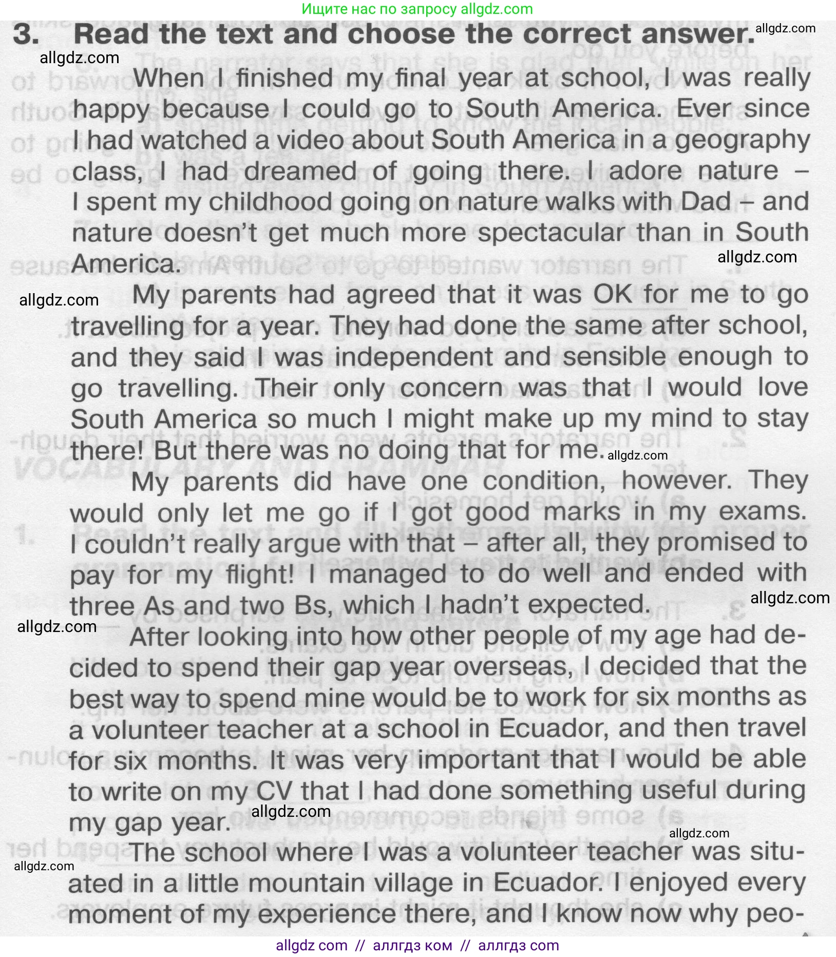 Английский язык (english), 9 класс Тренировочные упражнения в формате ОГЭ (ГИА), авторы: Комиссаров Константин Вячеславович, Кирдяева Ольга Ивановна, издательство Просвещение, Москва, 2024, белого цвета, страница 25, номер 3, Условие 2024-2027