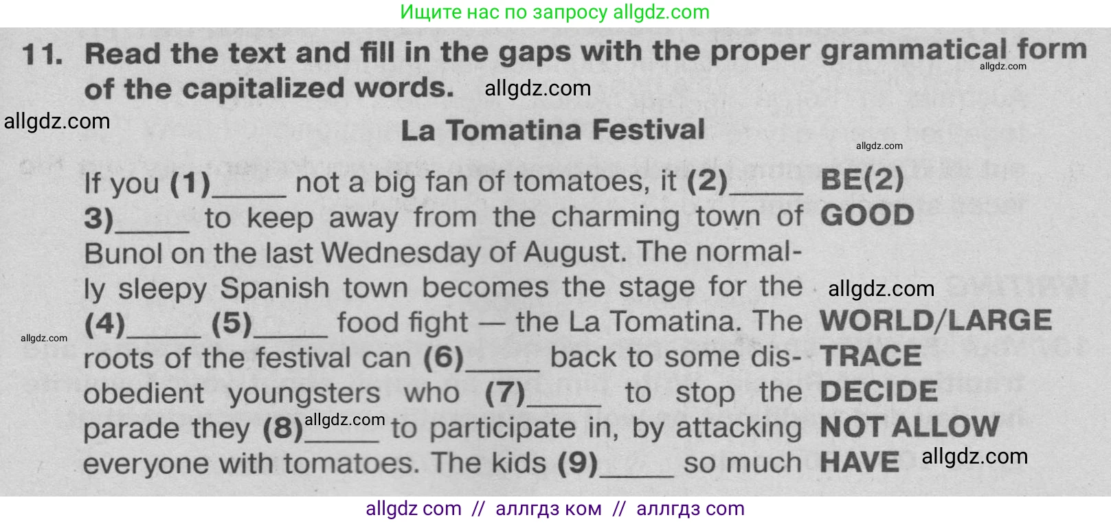 Английский язык (english), 9 класс Тренировочные упражнения в формате ОГЭ (ГИА), авторы: Ваулина Юлия Евгеньевна (Vaulina Julia), Подоляко Ольга Евгеньевна (Podolyako Olga), издательство Просвещение, Москва, 2015, страница 17, номер 11, Условие 2024