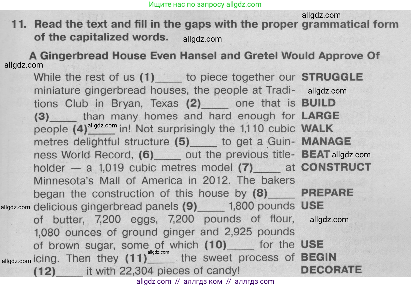 Английский язык (english), 9 класс Тренировочные упражнения в формате ОГЭ (ГИА), авторы: Ваулина Юлия Евгеньевна (Vaulina Julia), Подоляко Ольга Евгеньевна (Podolyako Olga), издательство Просвещение, Москва, 2015, страница 31, номер 11, Условие 2024