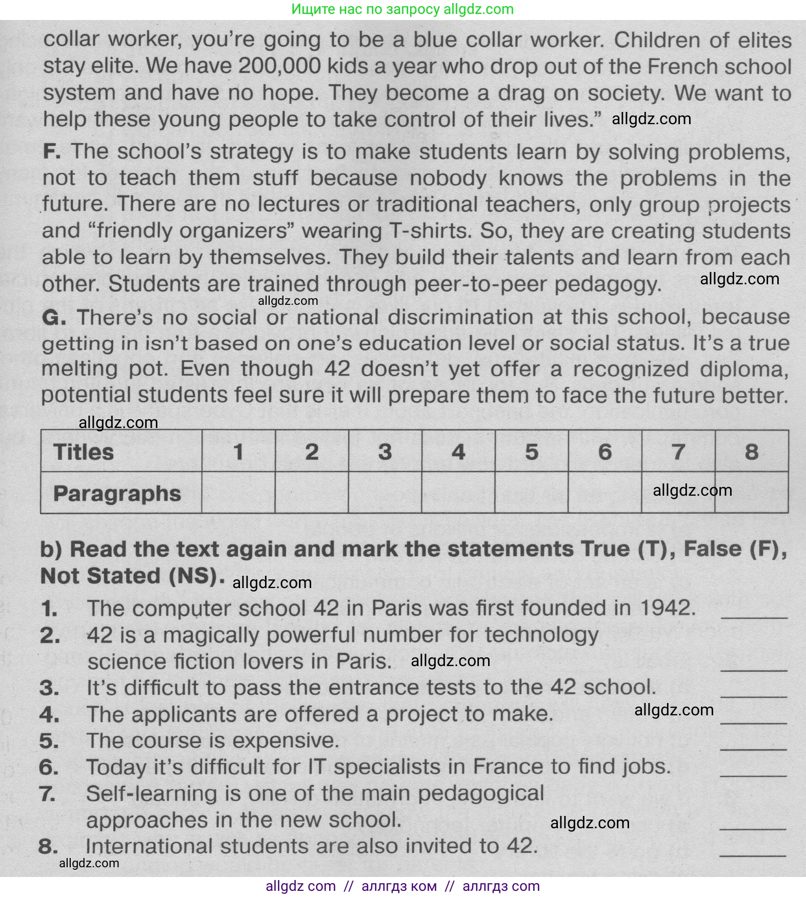 Английский язык (english), 9 класс Тренировочные упражнения в формате ОГЭ (ГИА), авторы: Ваулина Юлия Евгеньевна (Vaulina Julia), Подоляко Ольга Евгеньевна (Podolyako Olga), издательство Просвещение, Москва, 2015, страница 46, номер 1, Условие 2024 (продолжение 2)