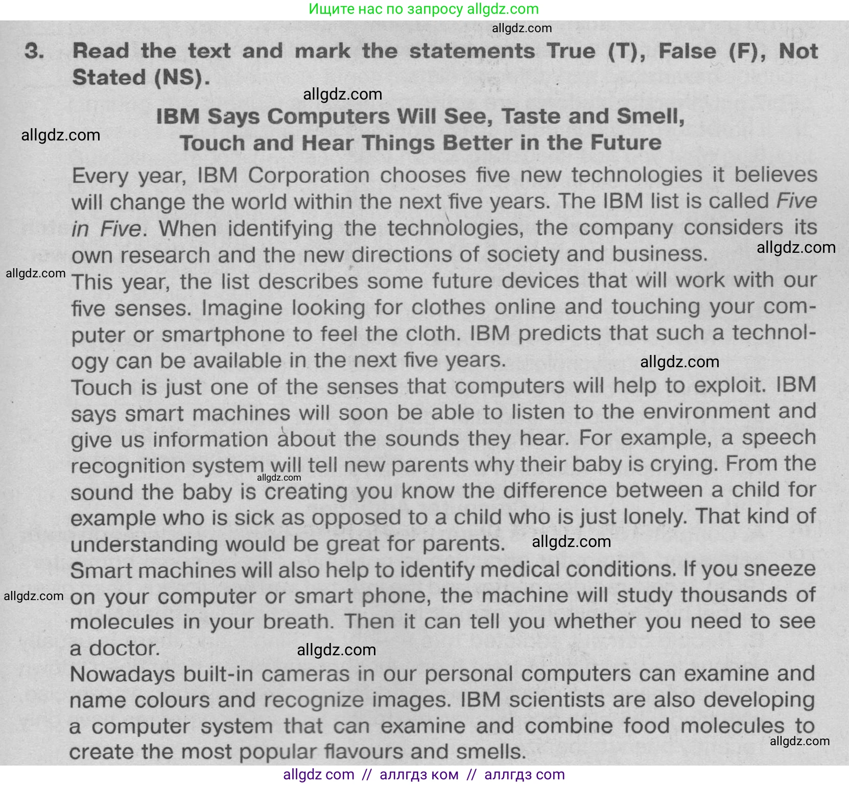 Английский язык (english), 9 класс Тренировочные упражнения в формате ОГЭ (ГИА), авторы: Ваулина Юлия Евгеньевна (Vaulina Julia), Подоляко Ольга Евгеньевна (Podolyako Olga), издательство Просвещение, Москва, 2015, страница 49, номер 3, Условие 2024